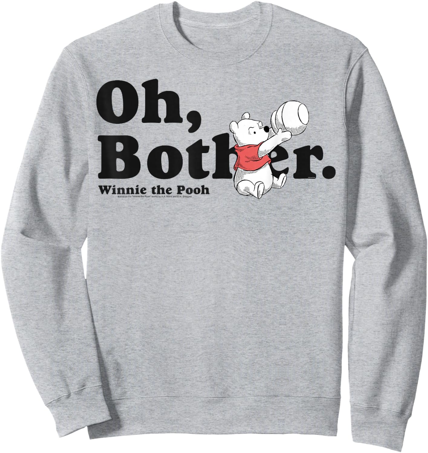 Disney Winnie The Pooh Oh Bother Sweatshirt - Sweatshirt | Ash