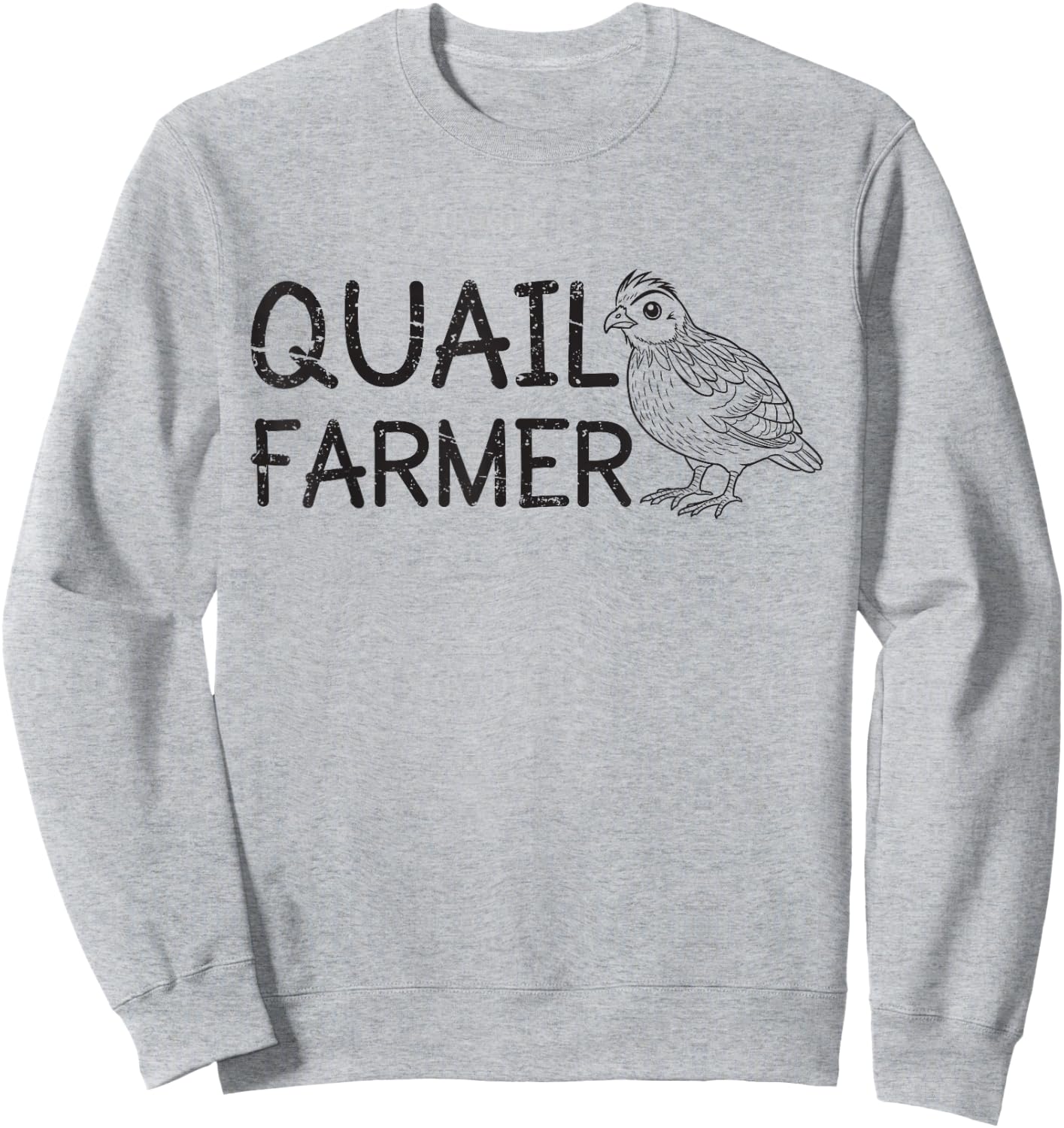 Coturnix Quail Lovers Funny Quail Breeder Quail Farmer Sweatshirt - Sweatshirt | Ash