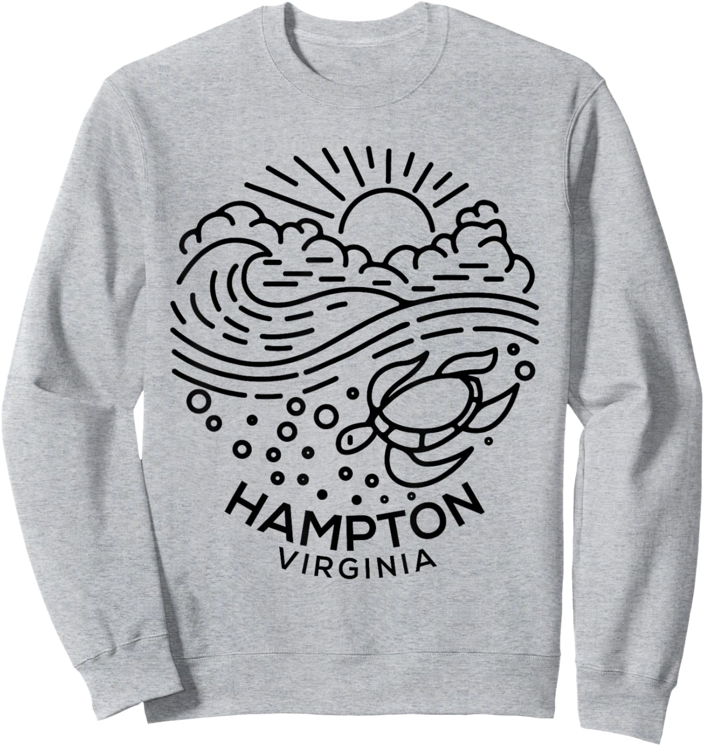 Hampton VA Sweatshirt - Sweatshirt | Ash