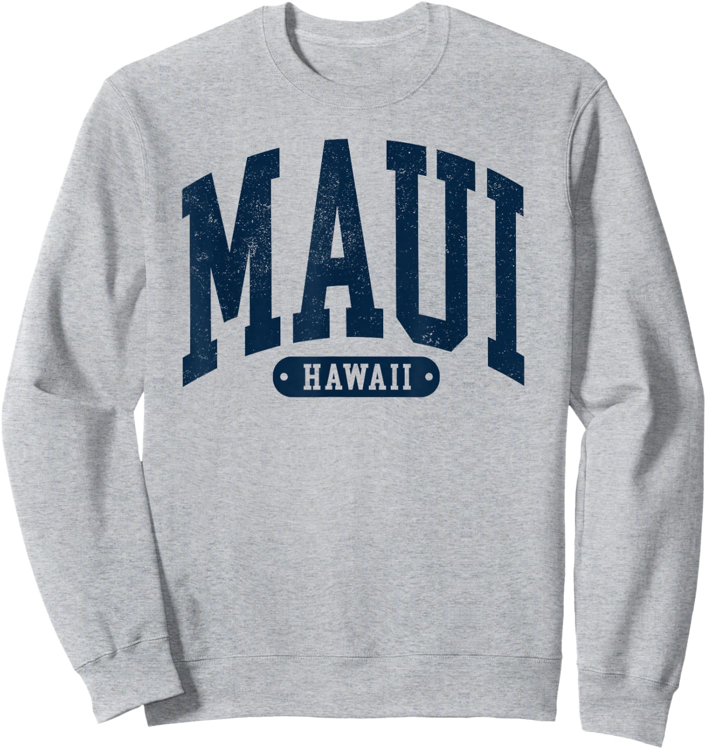 Maui Hawaii Beach Vacation Preppy Retro Throwback Men Sweatshirt - Sweatshirt | Ash