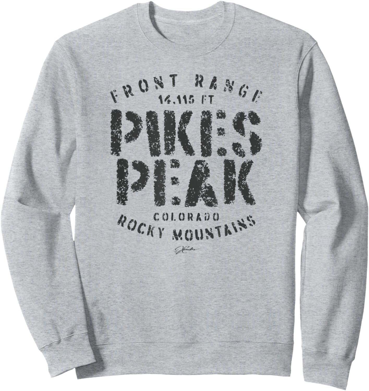 JCombs: Pikes Peak, CO Sweatshirt - Sweatshirt | Ash