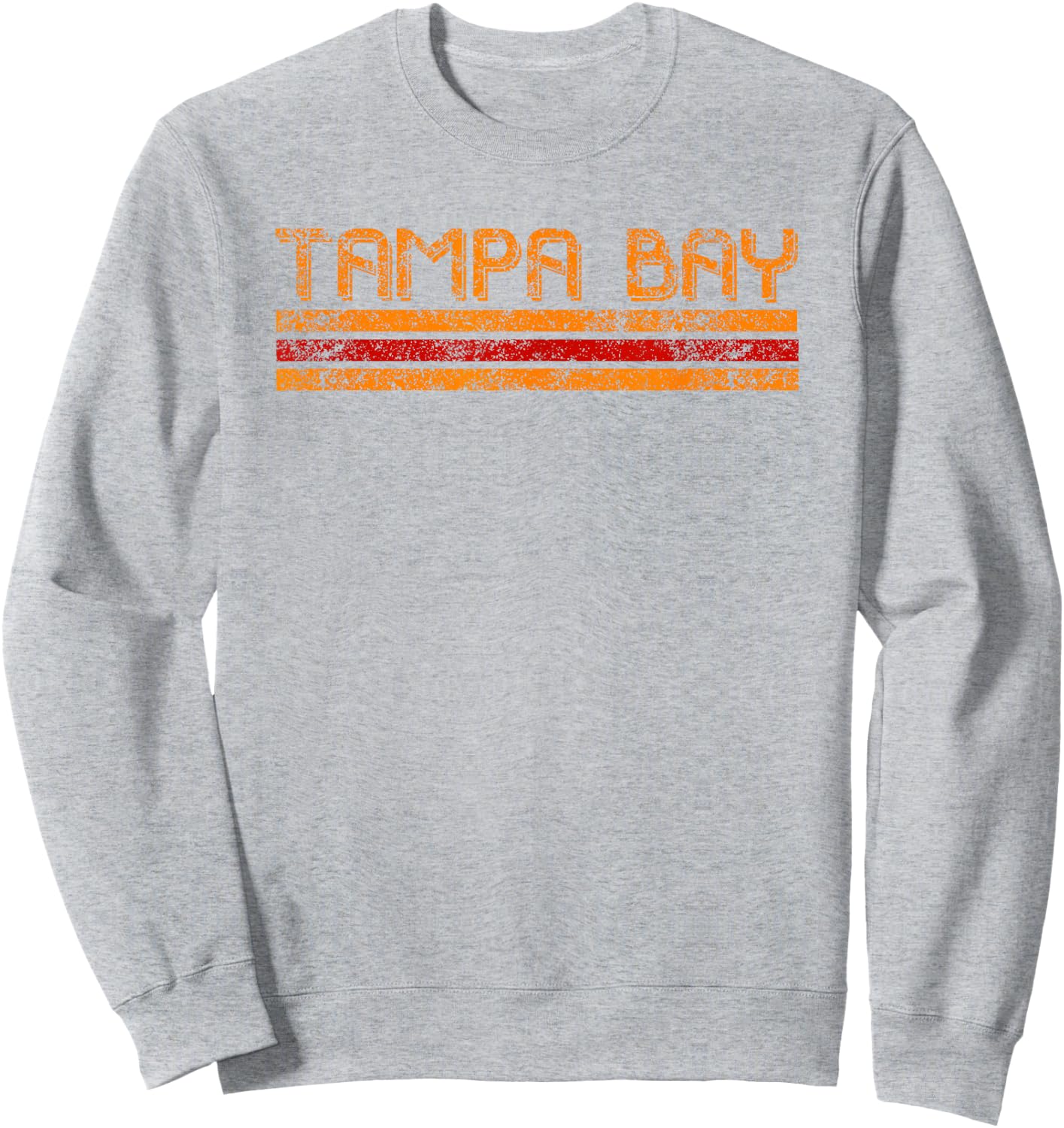 Tampa Bay Florida Retro Vintage Weathered Throwback Sweatshirt - Sweatshirt | Ash