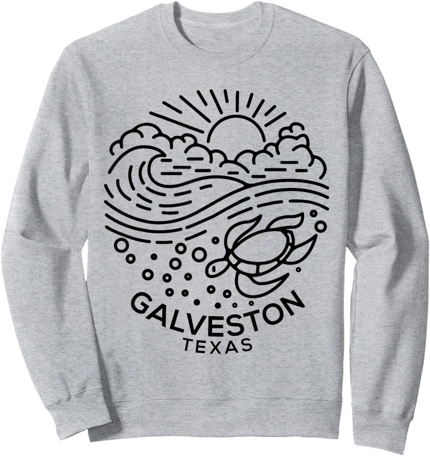 Galveston TX Sweatshirt - Sweatshirt | Ash
