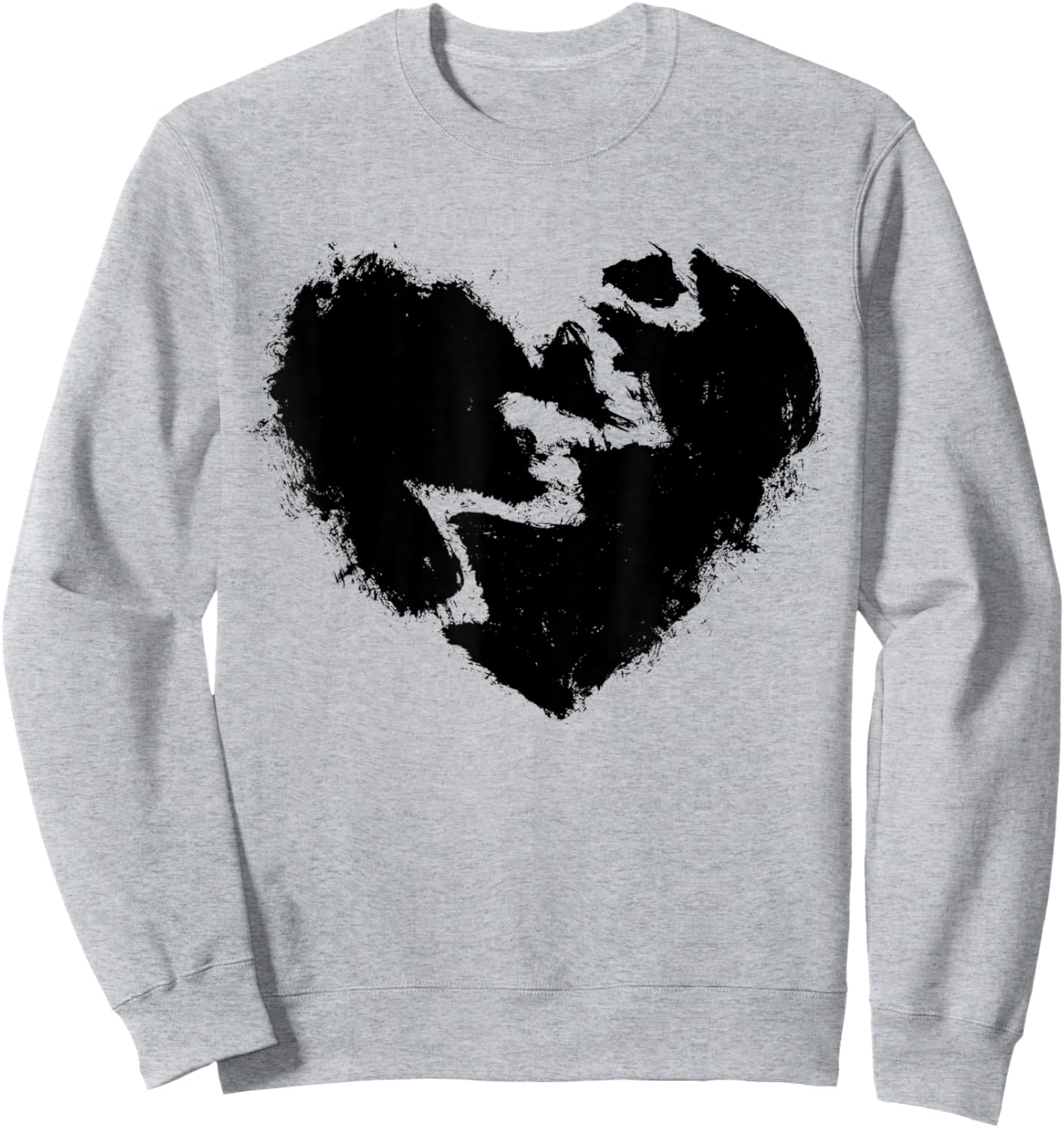 Broken Heart Gift Shirt Graffiti Sweatshirt - Sweatshirt | Ash