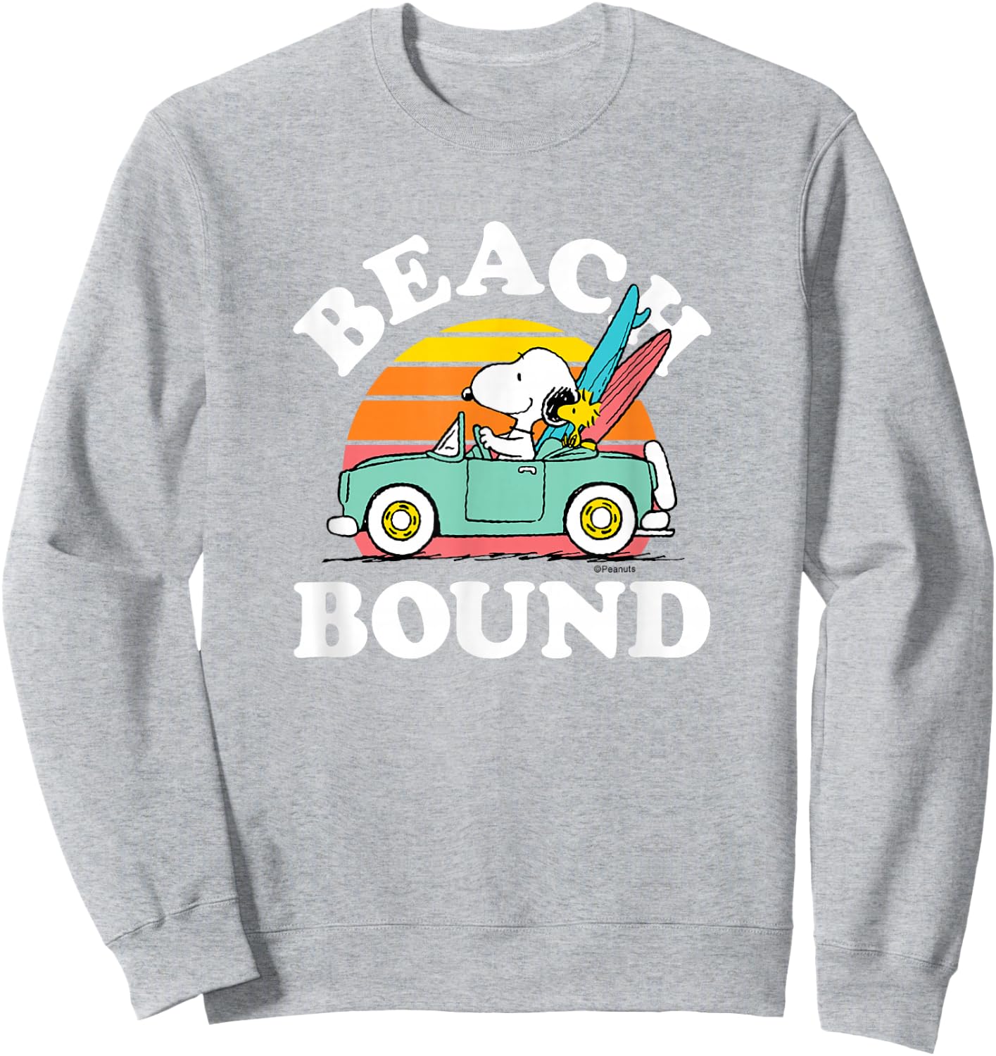 Peanuts - Snoopy Beach Bound Sweatshirt - Sweatshirt | Ash