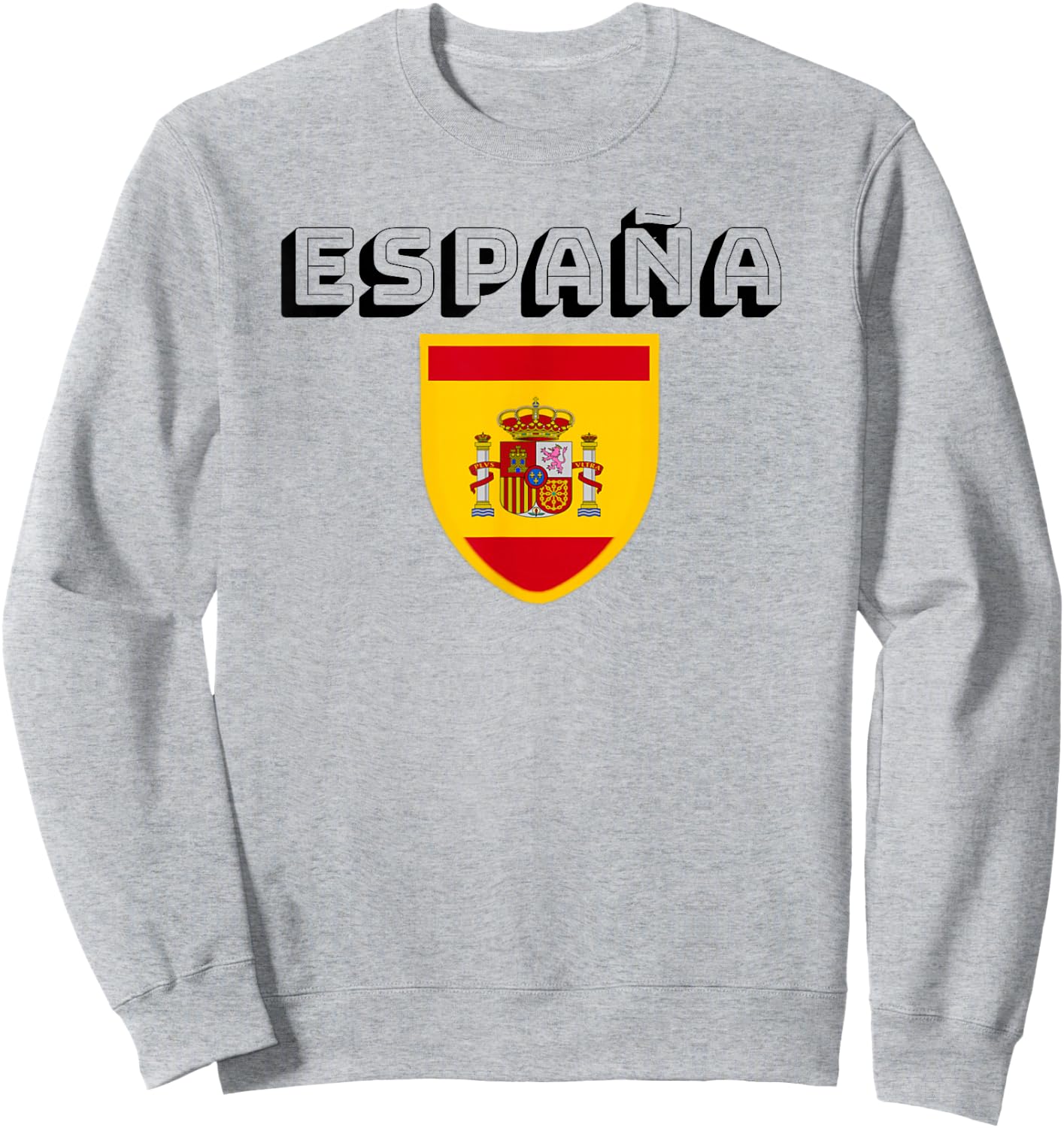 Espana Spanish Football Soccer Jersey Jersies Ball Top Sweatshirt - Sweatshirt | Ash