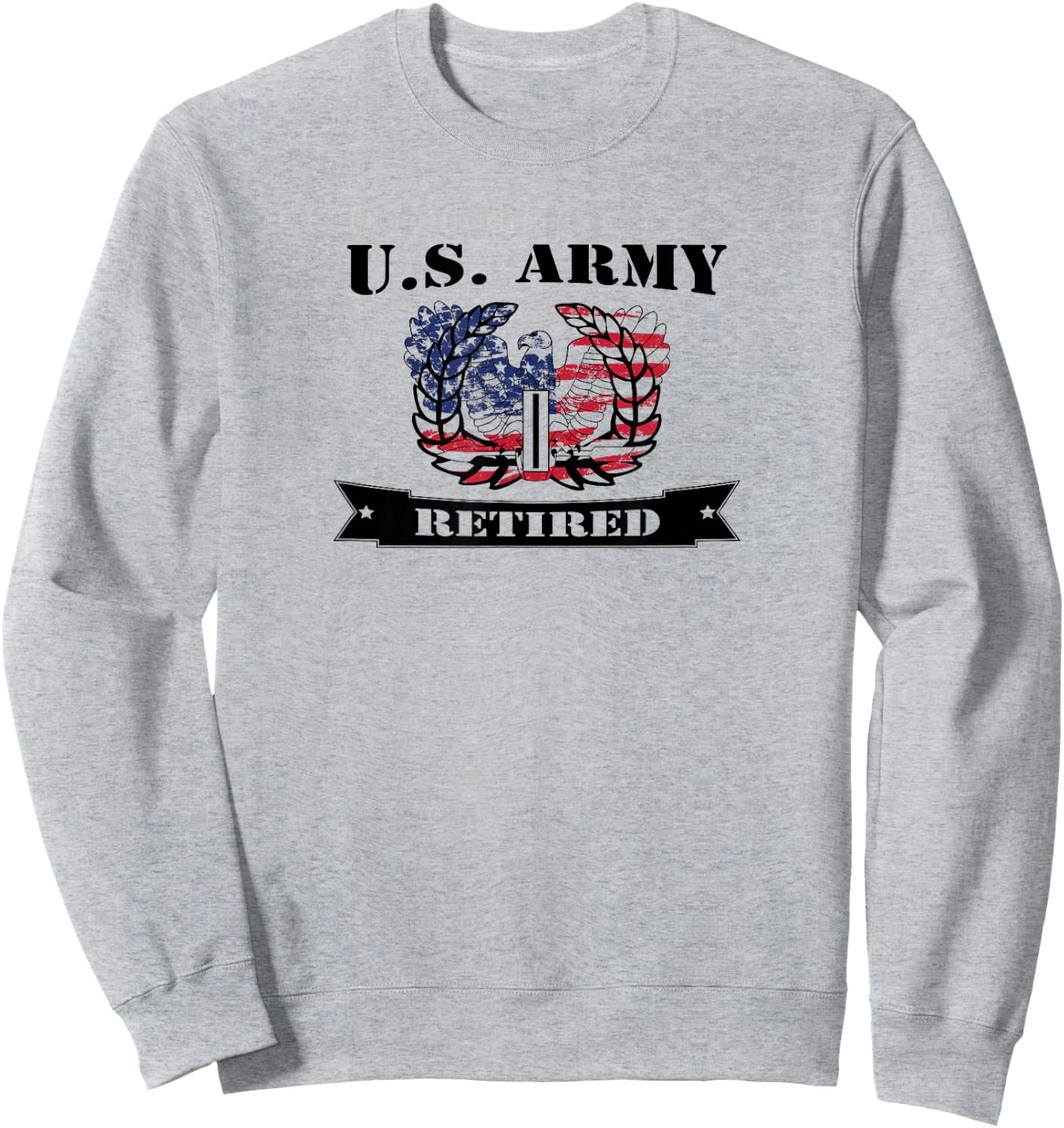 US Army CW5 Retired Eagle Rising Shirt Sweatshirt - Sweatshirt | Ash