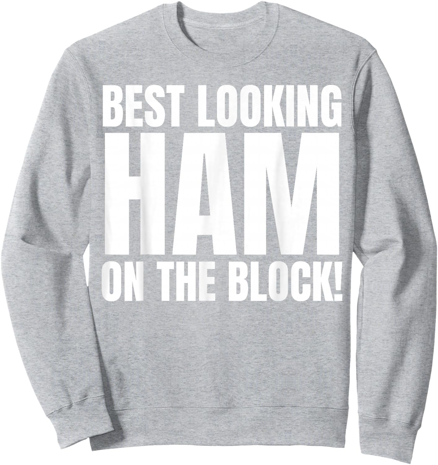Humours Ham Outfits And Thanksgiving Costumes Funny - Men's Pink Short Sleeve Small Classic Fit - Halloween Fun Sweatshirt - Sweatshirt | Ash