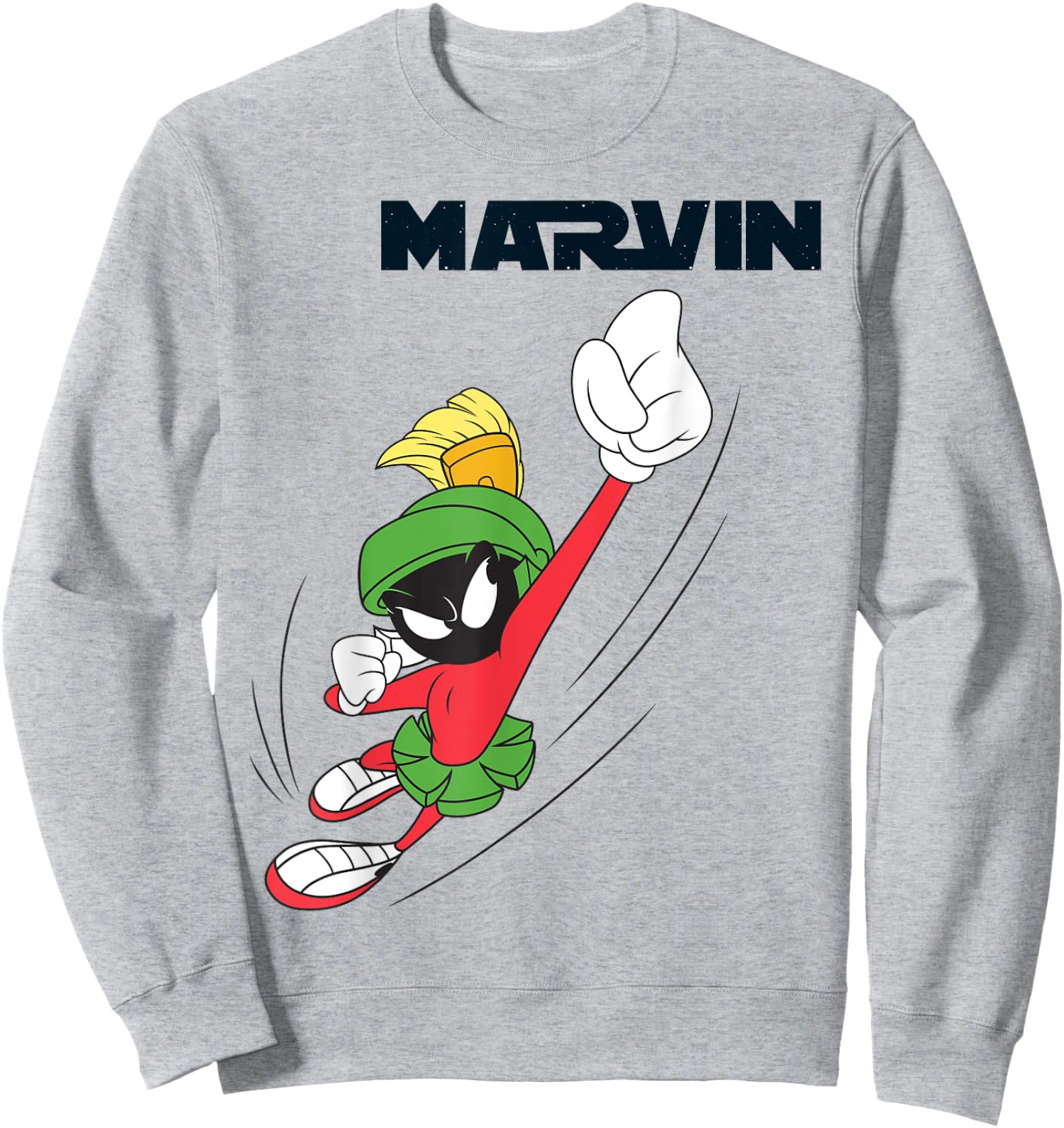 Marvin Flying Martian Sweatshirt - Sweatshirt | Ash
