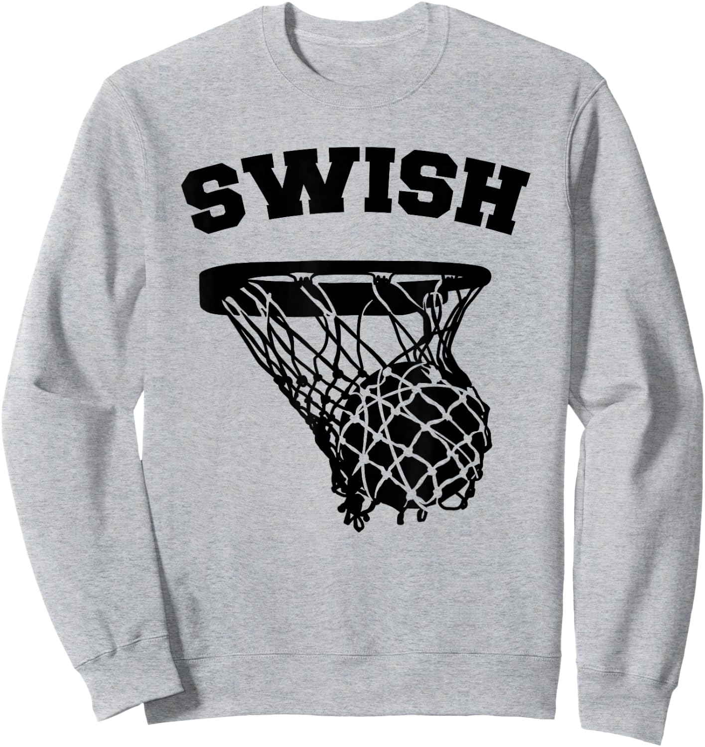 Basketball Swish Sweatshirt - Sweatshirt | Ash