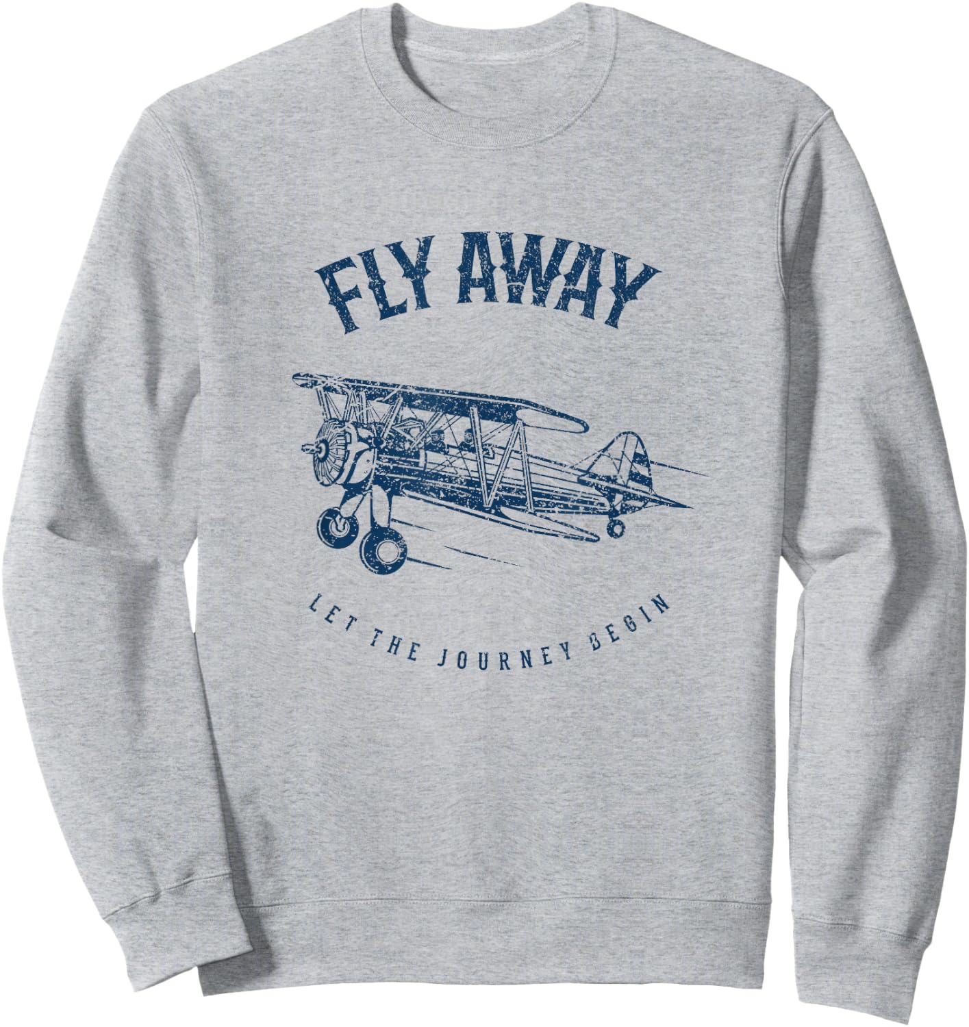 Classic Airplane Shirt Fly Away Sweatshirt - Sweatshirt | Ash