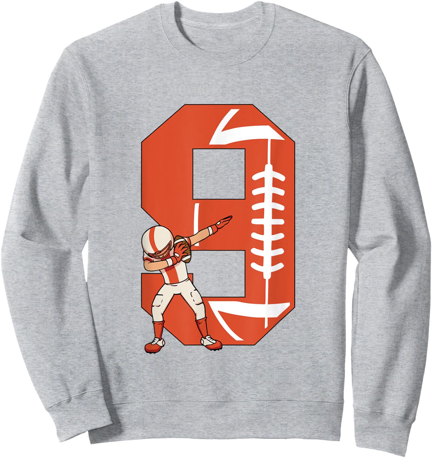 9 Years Old Boy Football Player 9th Football Birthday Boys Sweatshirt - Sweatshirt | Ash