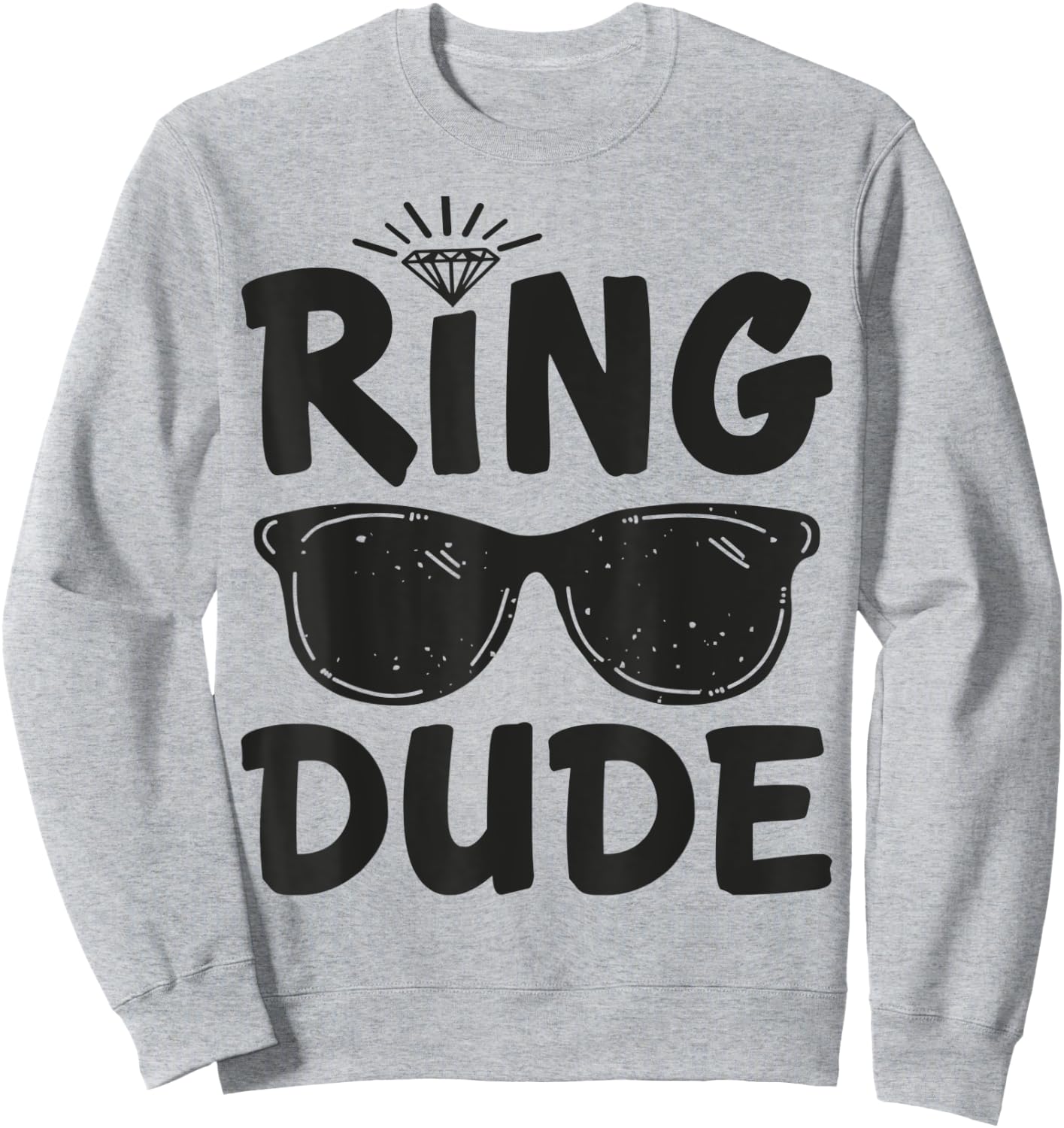 Ring Bearer Shirt Wedding Ring Bearer Kids Boys Ring Dude Sweatshirt - Sweatshirt | Ash