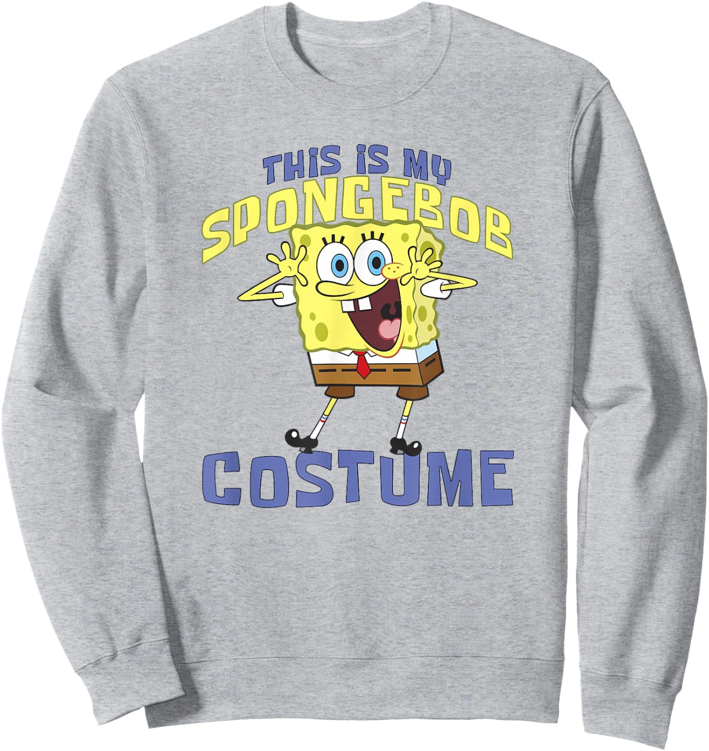 SpongeBob SquarePants Halloween This Is My SpongeBob Costume Sweatshirt - Sweatshirt | Ash