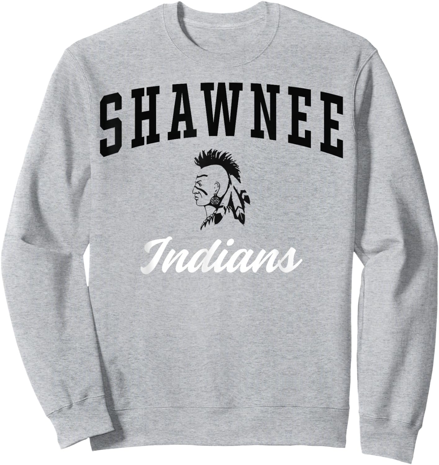 Shawnee High School Indians C3 Sweatshirt - Sweatshirt | Ash