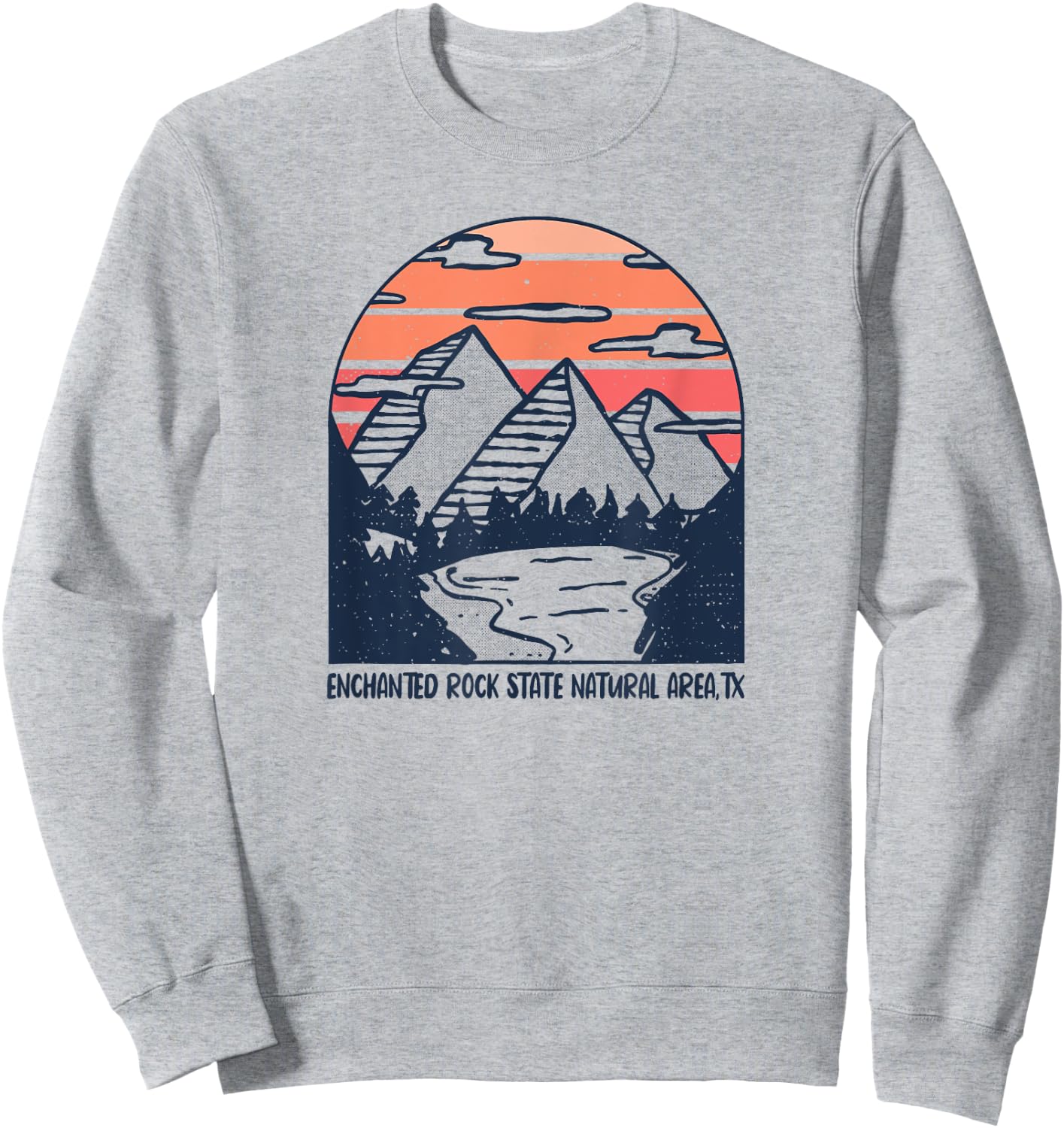 Enchanted Rock Natural Area Texas Outdoors Camping Hiking Sweatshirt - Sweatshirt | Ash