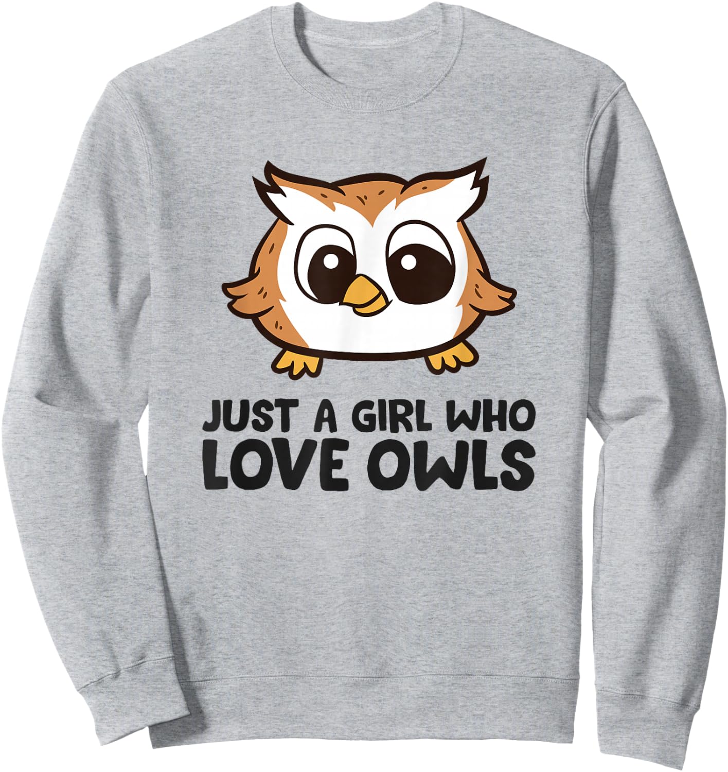 Just a Girl Who Loves Owls Sweatshirt - Sweatshirt | Ash