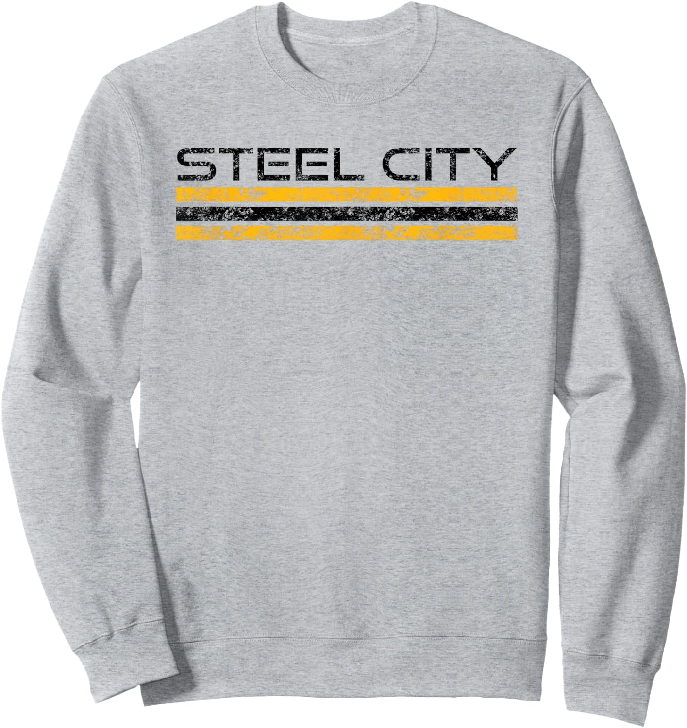 Pittsburgh Pennsylvania Retro Vintage Weathered Sweatshirt - Sweatshirt | Ash