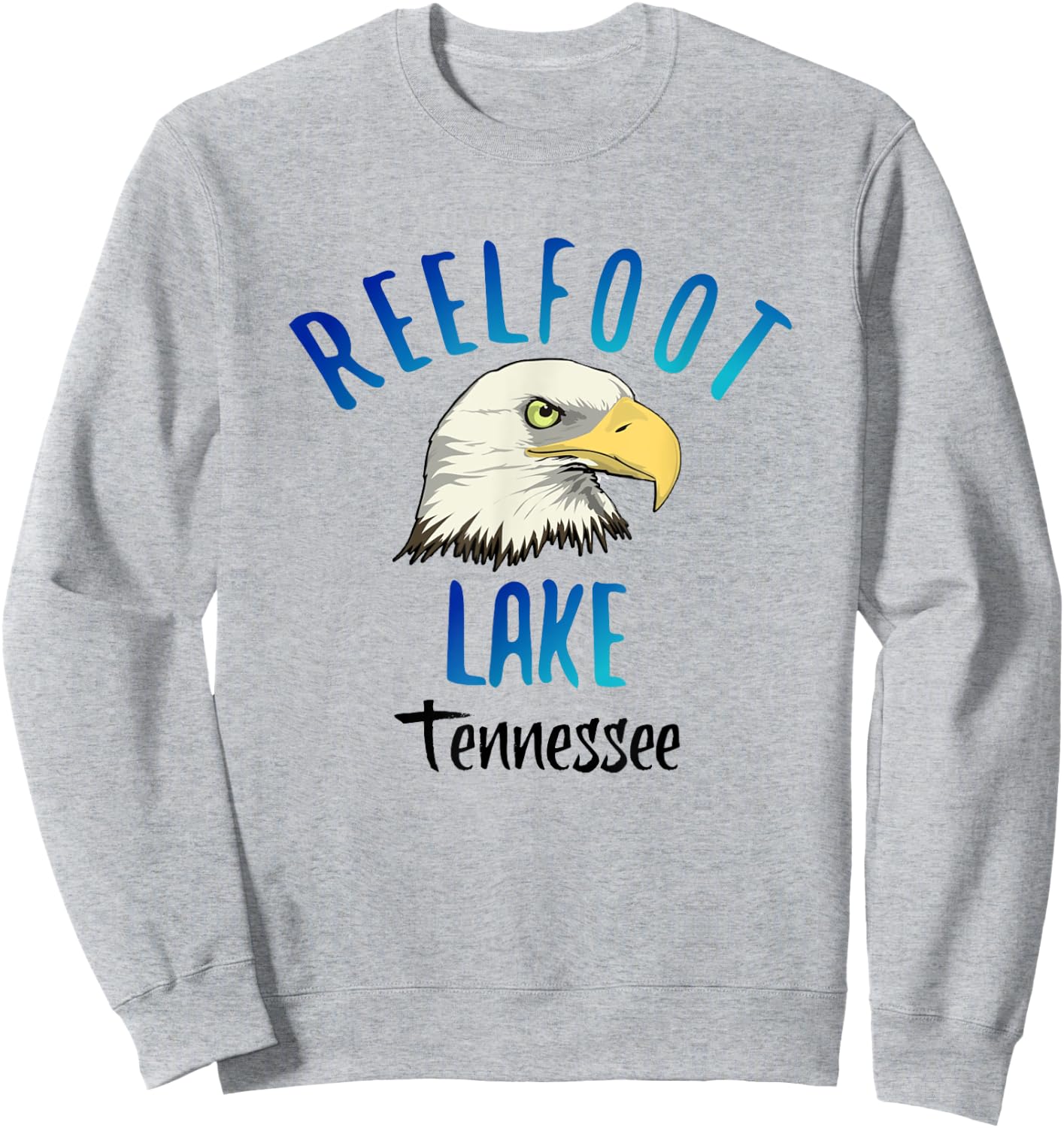 Reelfoot Lake State Park Tennessee Bald Eagle Sweatshirt - Sweatshirt | Ash