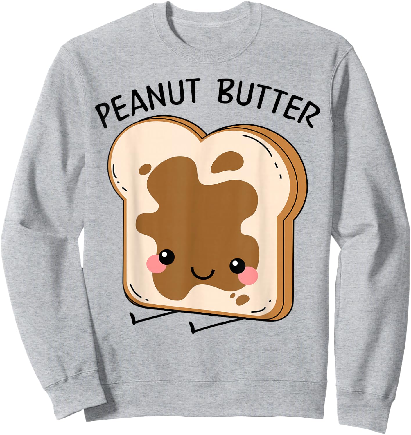 Peanut Butter Matching Halloween Costume Set DIY Jelly Shirt Sweatshirt - Sweatshirt | Ash