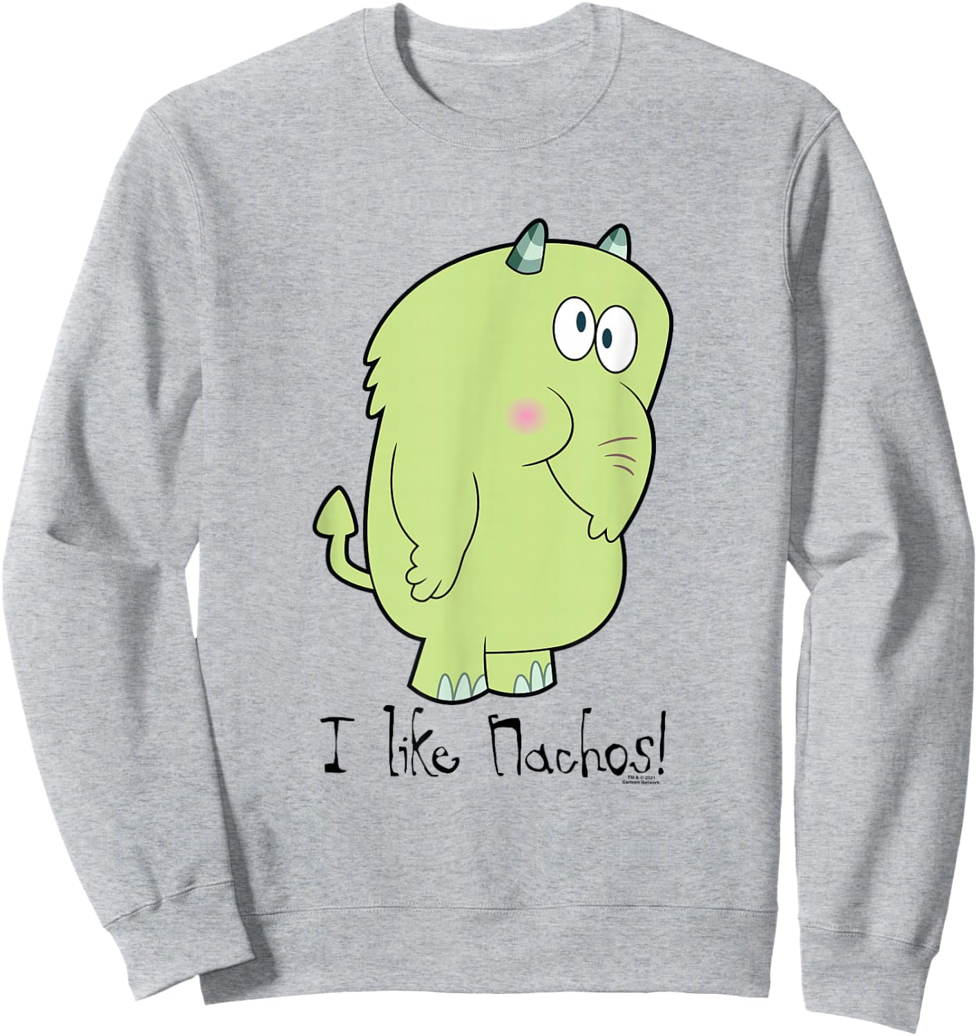 The Grim Adventures of Billy & Mandy Fred - I Like Nachos Sweatshirt - Sweatshirt | Ash
