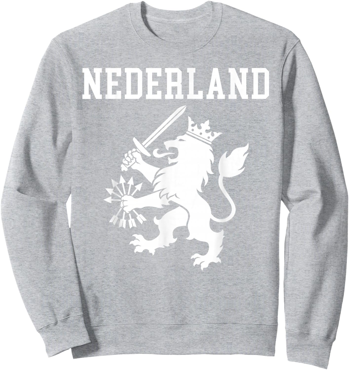 Holland Nederland Flag Dutch Lion Netherlands Pride Sweatshirt - Sweatshirt | Ash