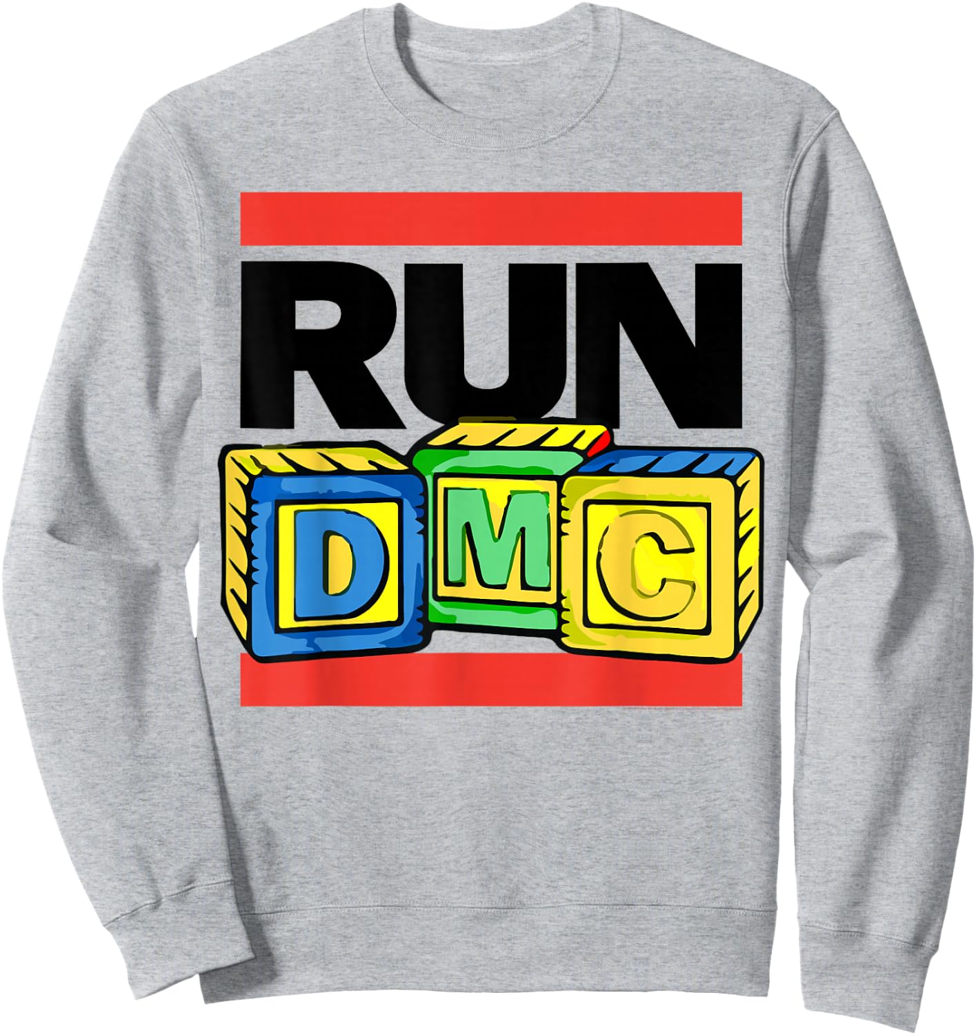 Run DMC Official Toy Blocks Sweatshirt - Sweatshirt | Ash