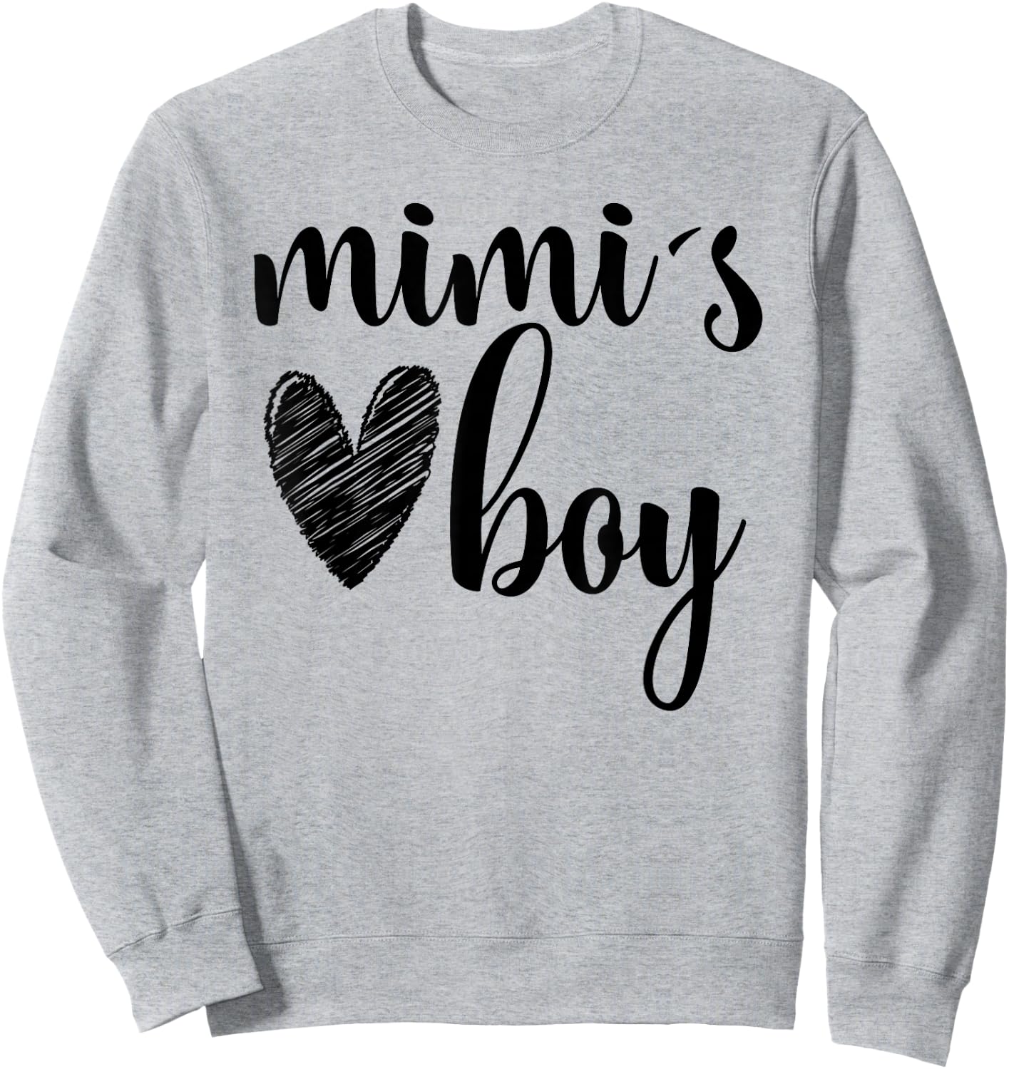 Funny Matching Mimi Boy for Grandma Whit Boy Mother's Day Sweatshirt - Sweatshirt | Ash