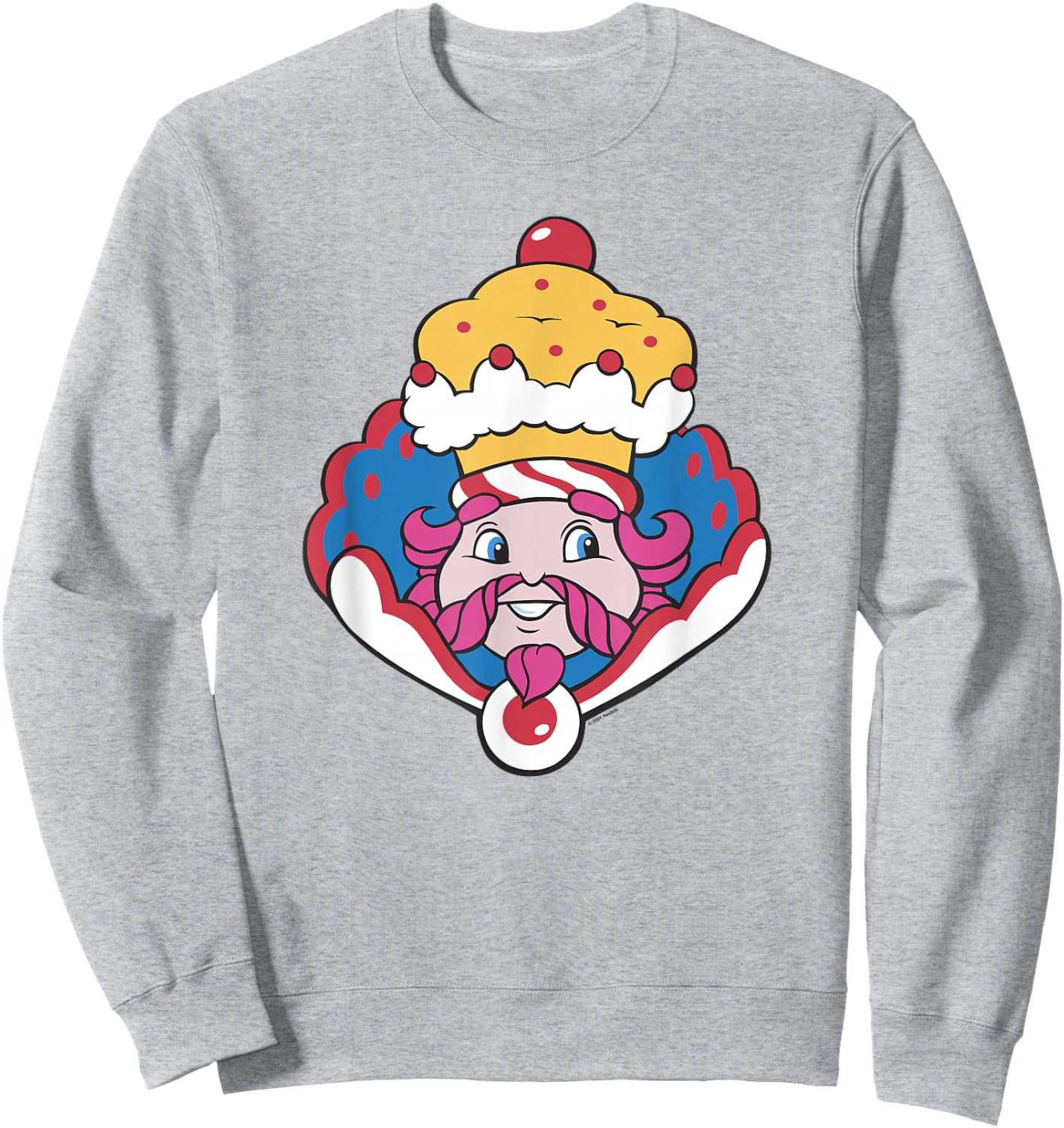 Candy Land Halloween King Kandy Big Face Sweatshirt - Sweatshirt | Ash