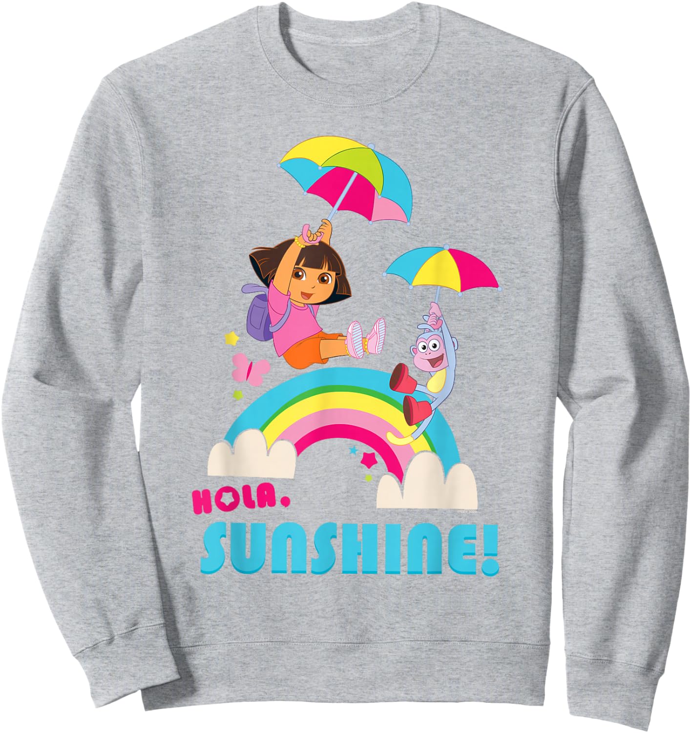 Dora The Explorer Hola Sunshine! Sweatshirt - Sweatshirt | Ash