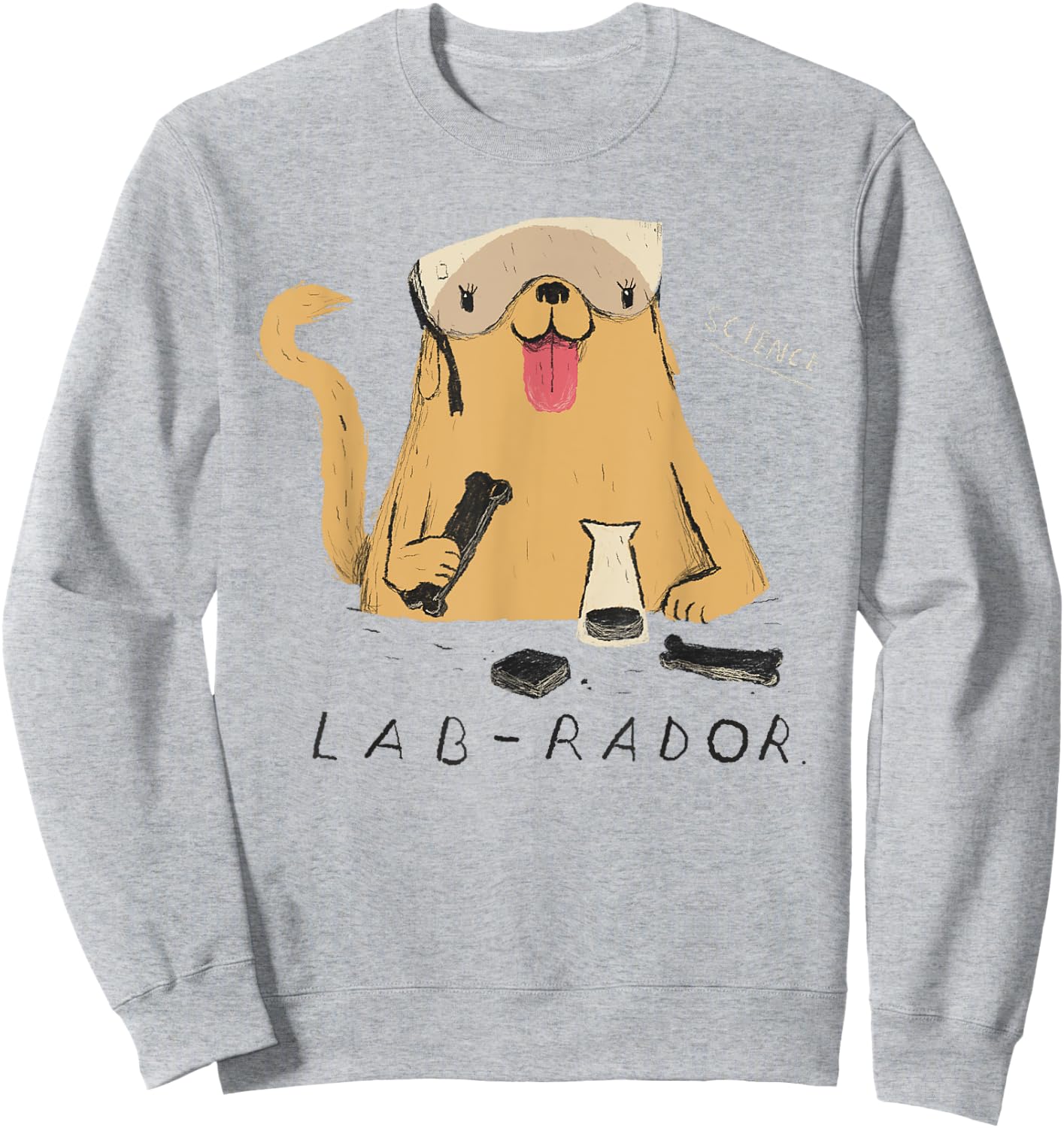 Lab-rador Labrador / Science Dog Sweatshirt - Sweatshirt | Ash