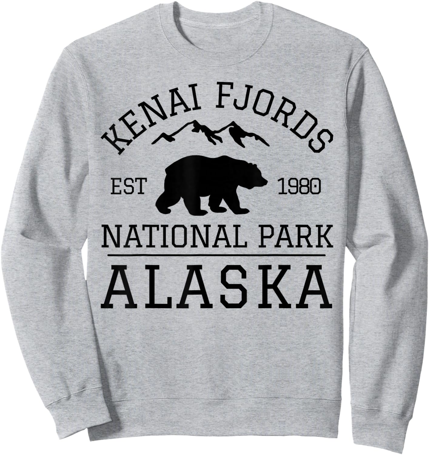 Kenai Fjords National Park Sweatshirt - Sweatshirt | Ash