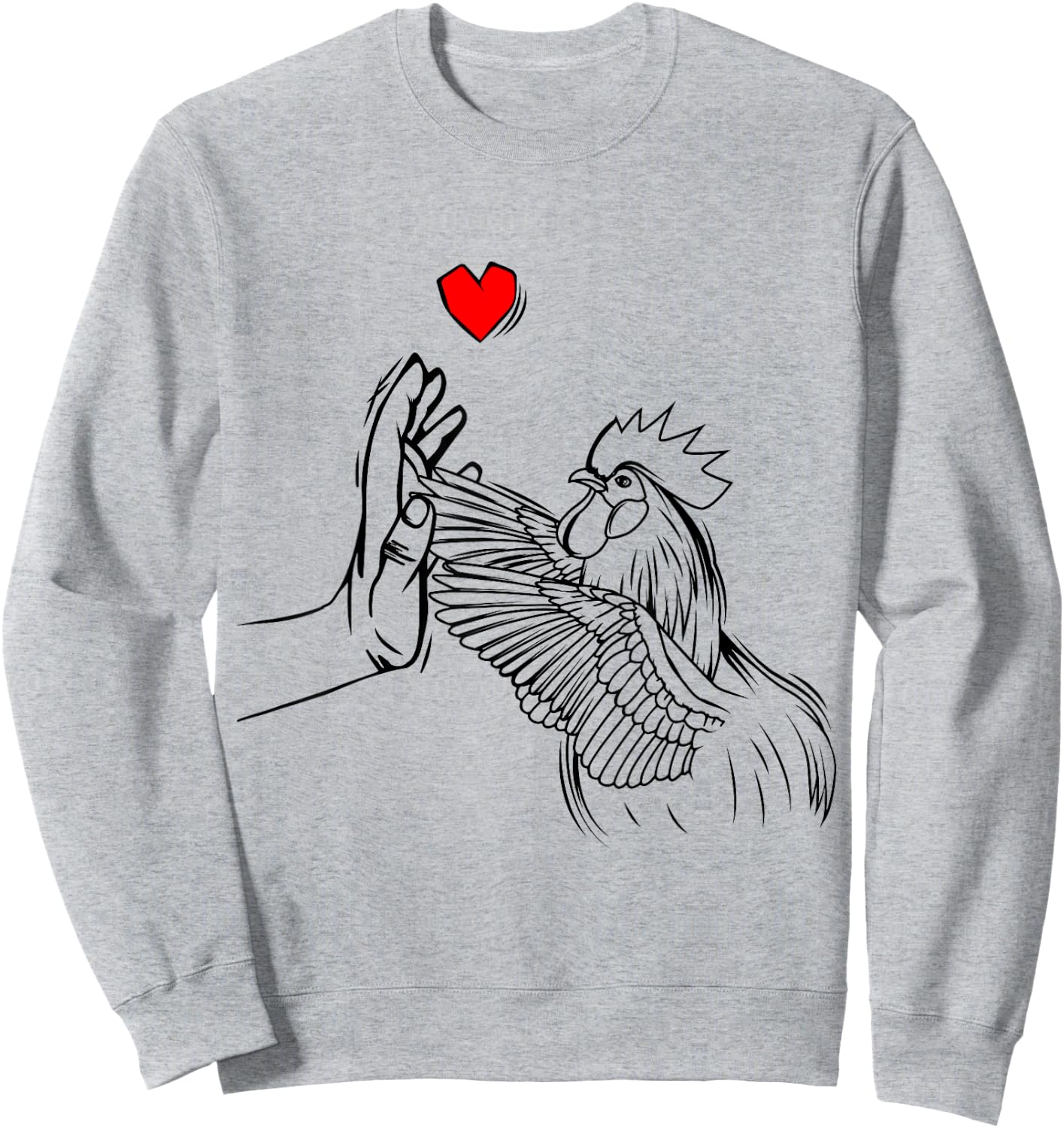 Chicken Love Women Farmer Girls Kids Sweatshirt - Sweatshirt | Ash