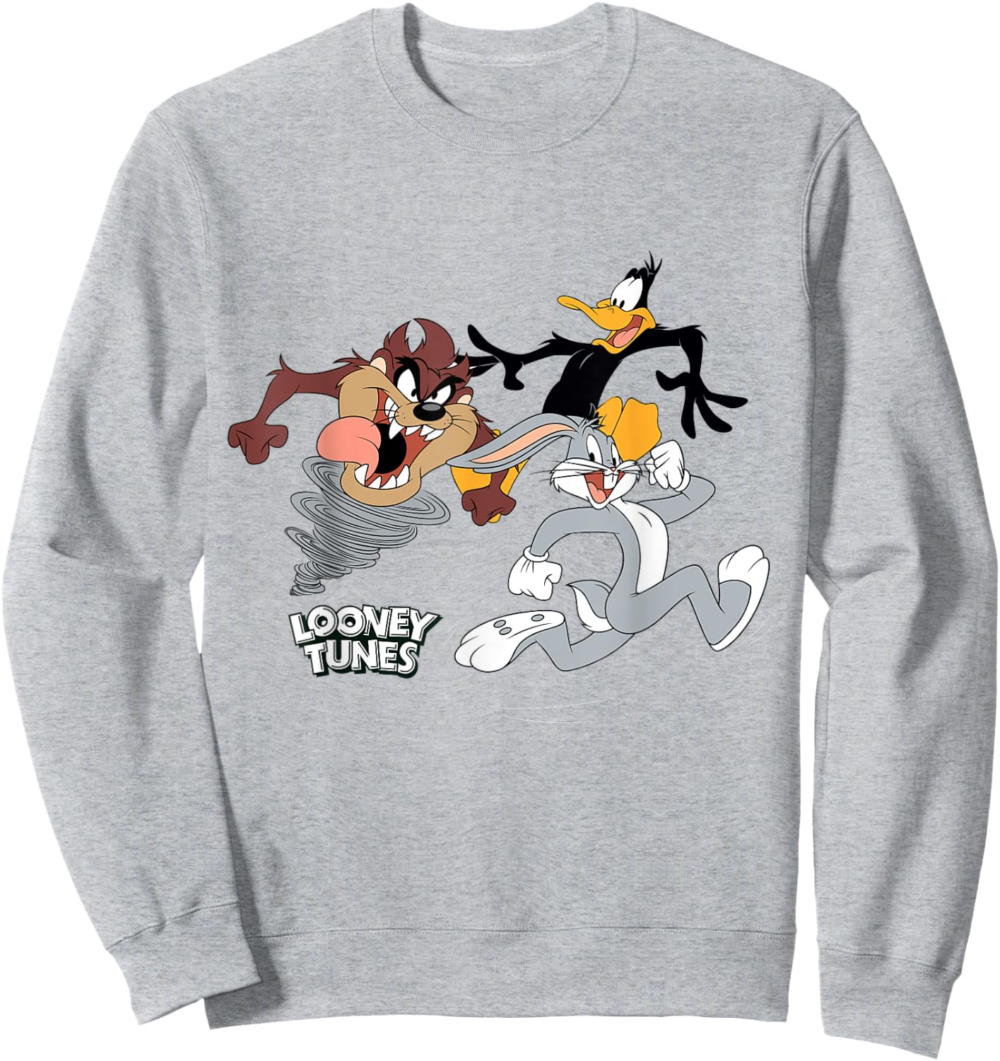 Trio Bugs Daffy Taz Sweatshirt - Sweatshirt | Ash