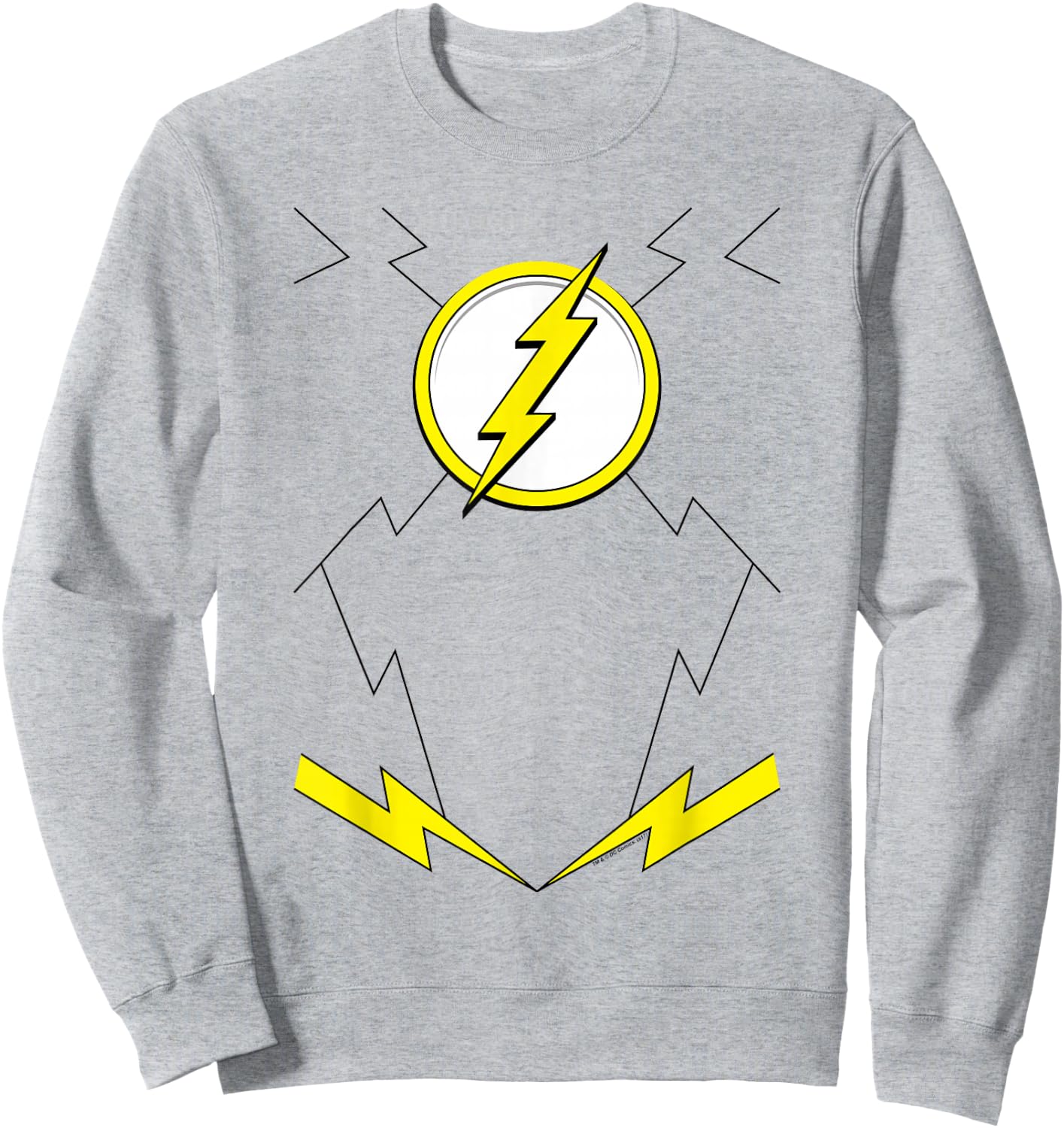 The Flash New Uniform Halloween Costume Sweatshirt - Sweatshirt | Ash