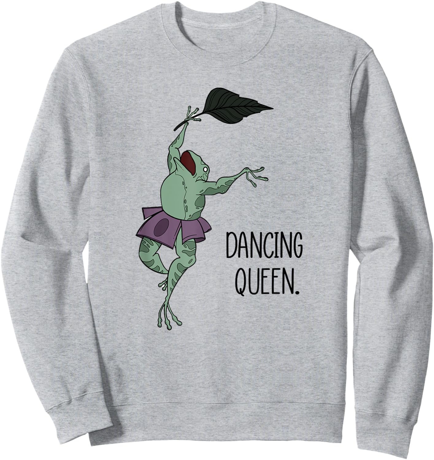 Dancing Queen Frog Ballet Dance Sweatshirt - Sweatshirt | Ash