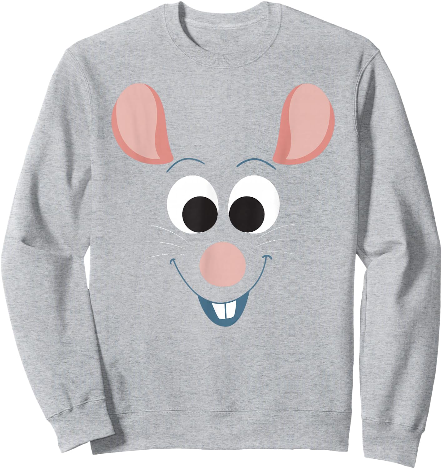 Disney Pixar Ratatouille Remy Character Face Sweatshirt - Sweatshirt | Ash