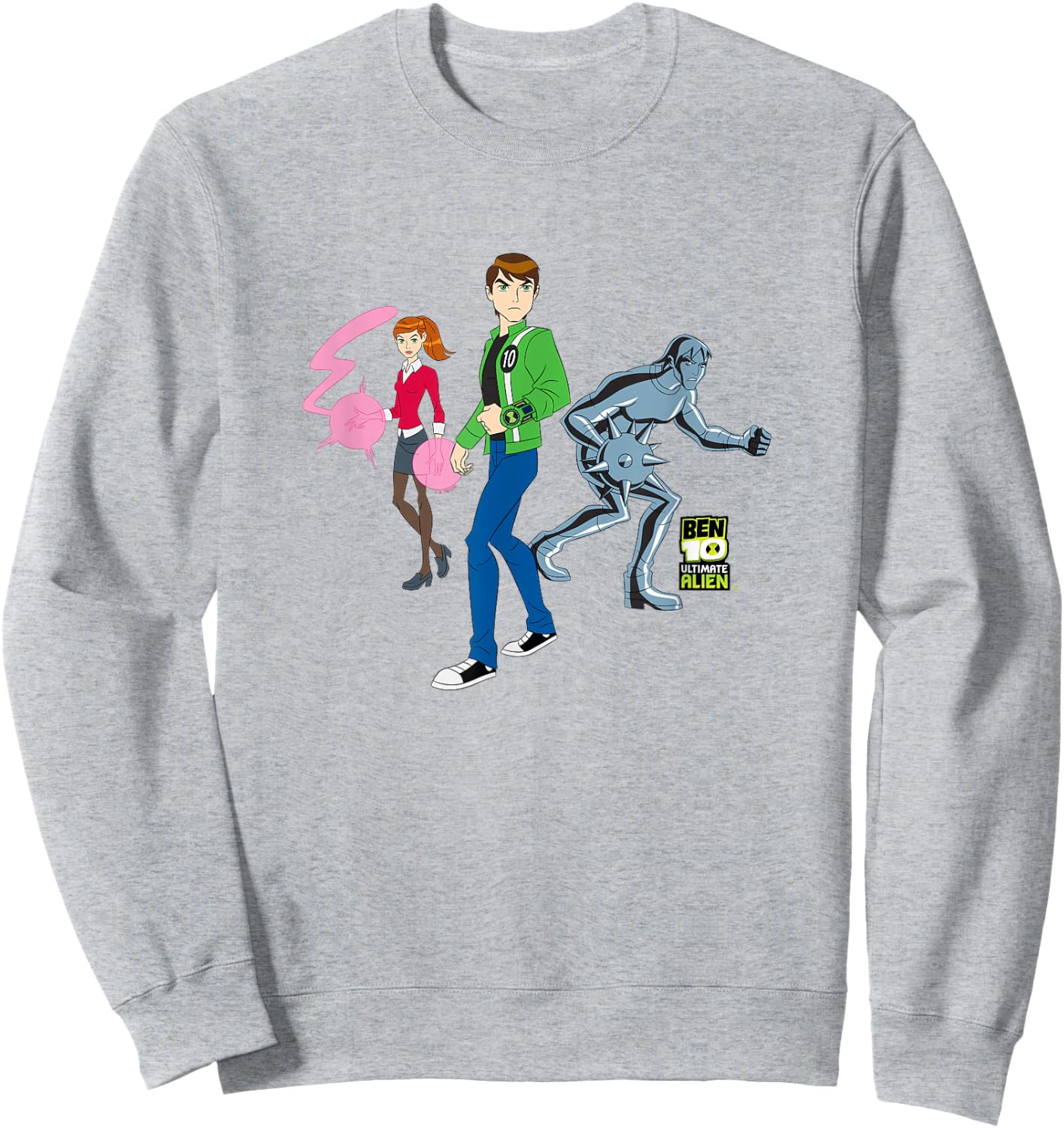 Ben 10 Ultimate Alien: Cosmic Destruction Ben Gwen & Kevin Sweatshirt - Sweatshirt | Ash