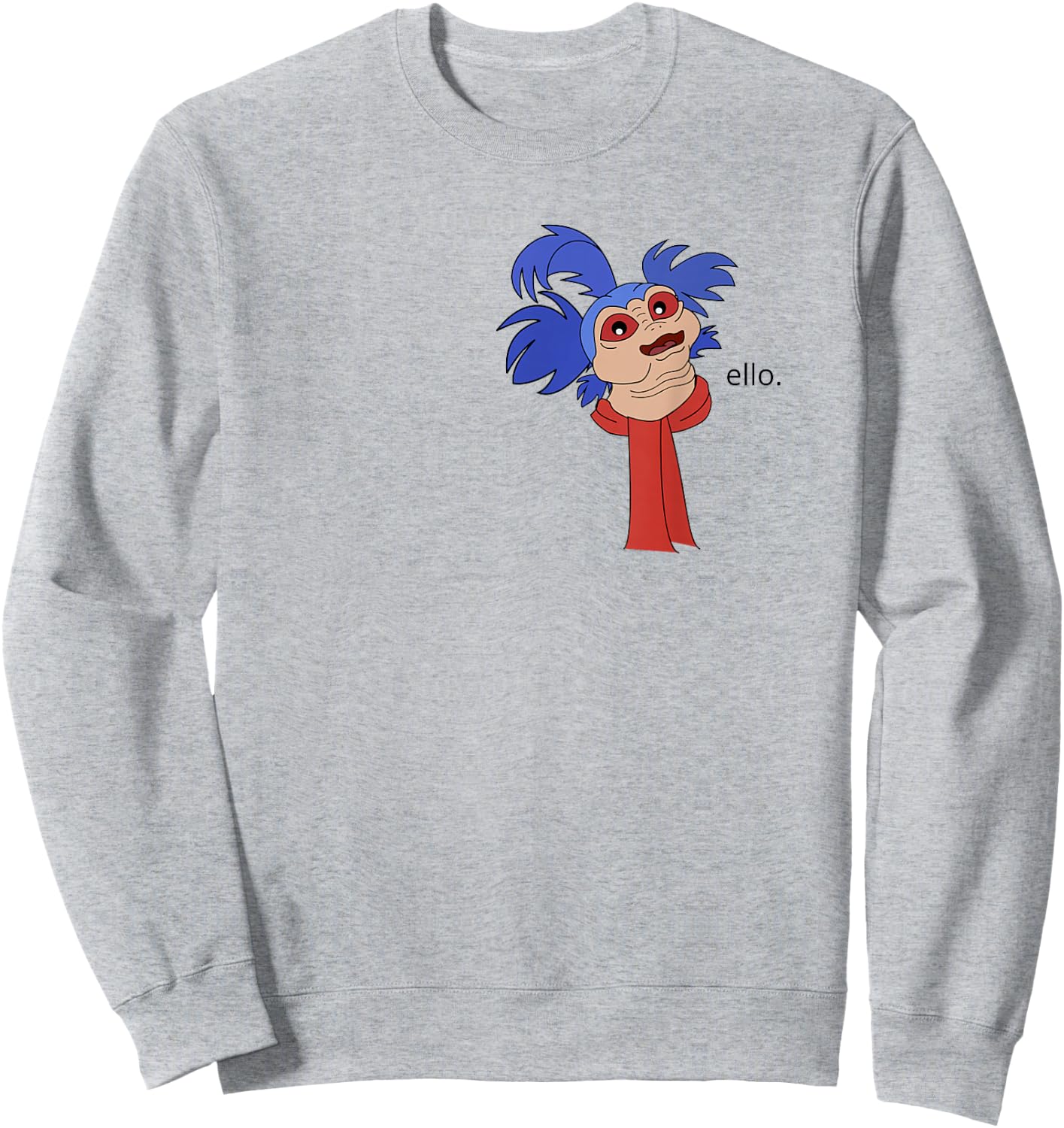Worm Says Ello Sweatshirt - Sweatshirt | Ash