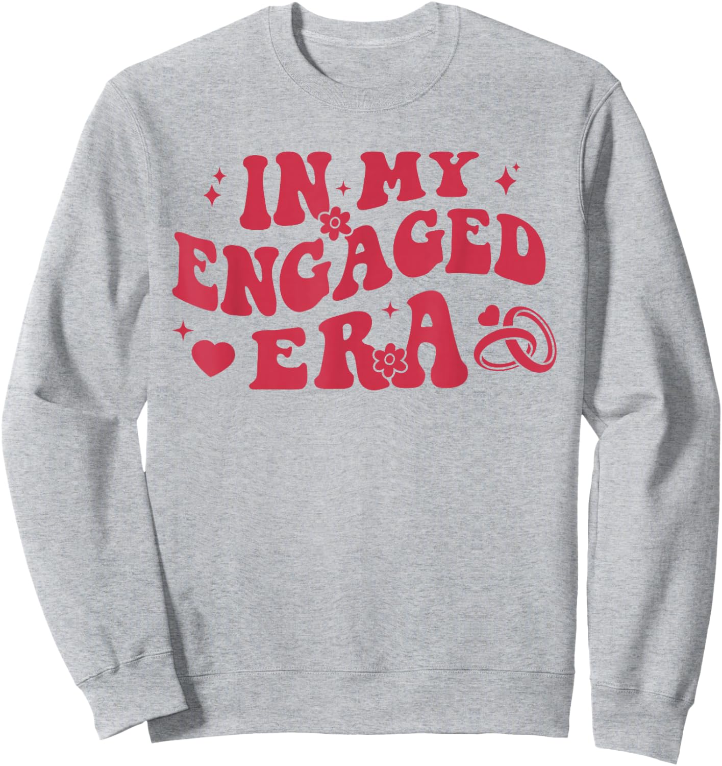 In My Engaged Era Retro Bride Bachelorette Party Bridesmaid Sweatshirt - Sweatshirt | Ash