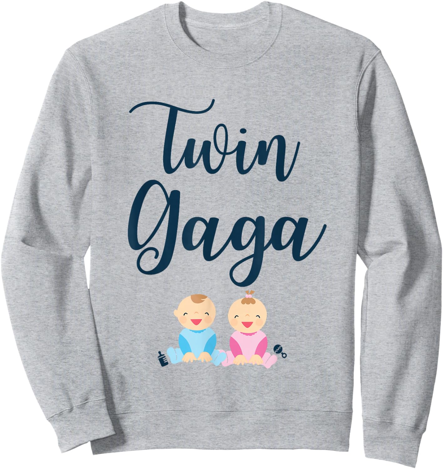 Cute Twin Gaga Of Twins Funny for New Gaga Sweatshirt - Sweatshirt | Ash