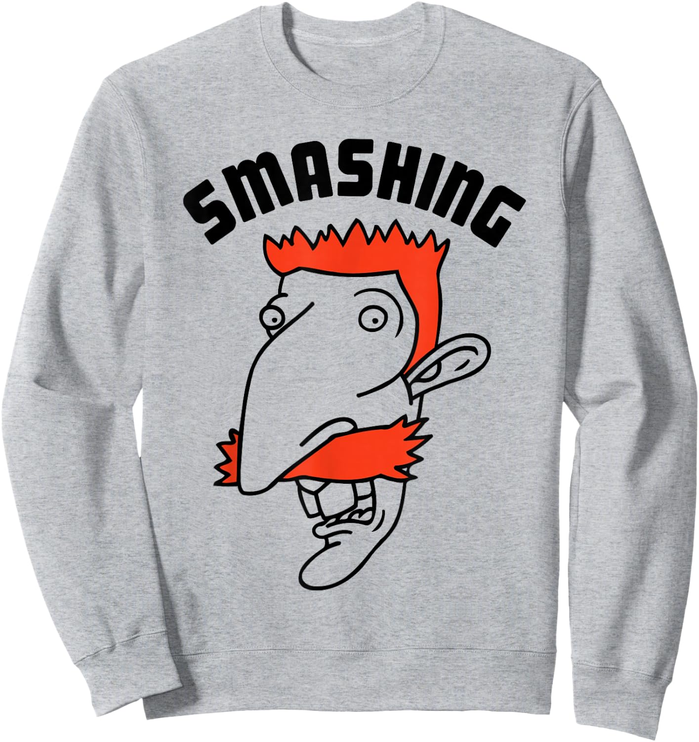The Wild Thornberrys "Smashing" Nigel's Head Sweatshirt - Sweatshirt | Ash