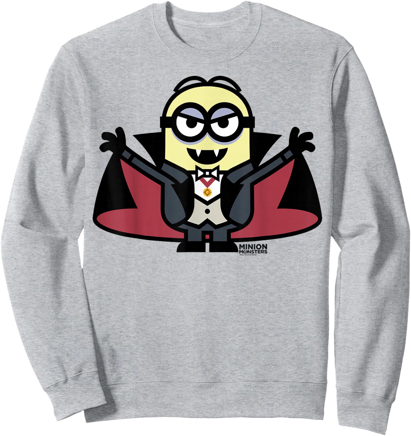 Despicable Me Dracula Halloween Monster Graphic Sweatshirt - Sweatshirt | Ash