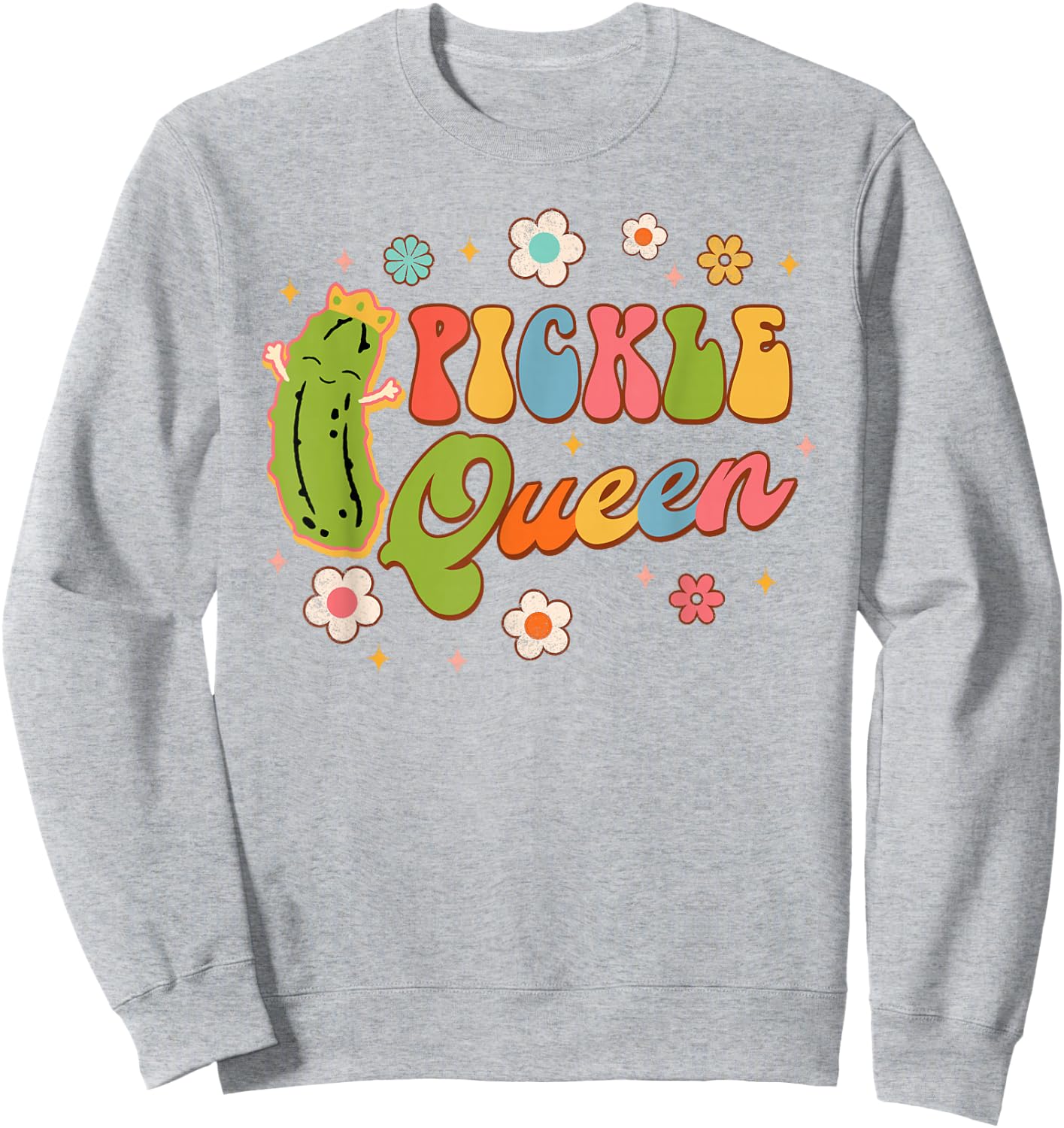 Pickle Queen Bridal Shower Bride To Be Bachelorette Matching Sweatshirt - Sweatshirt | Ash