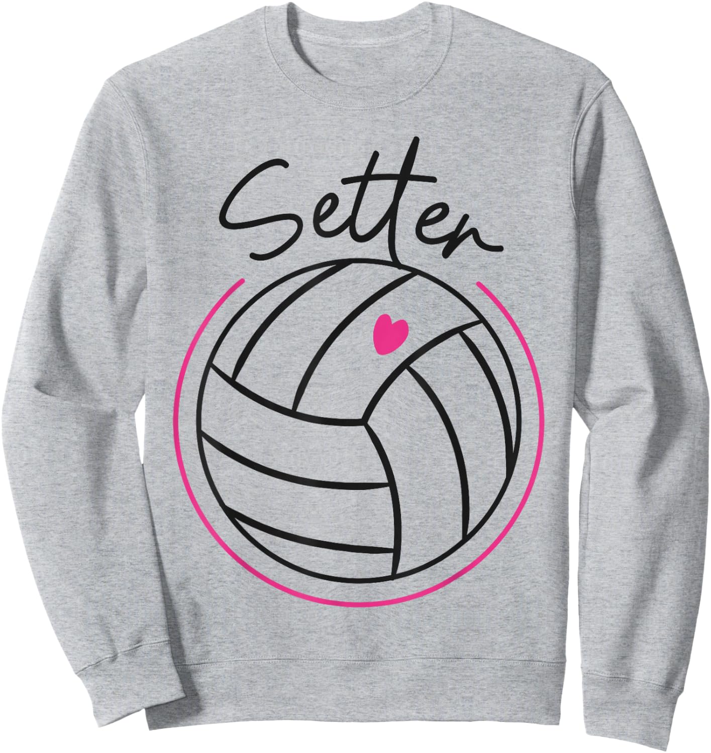 Volleyball Player Team Setter Sweatshirt - Sweatshirt | Ash