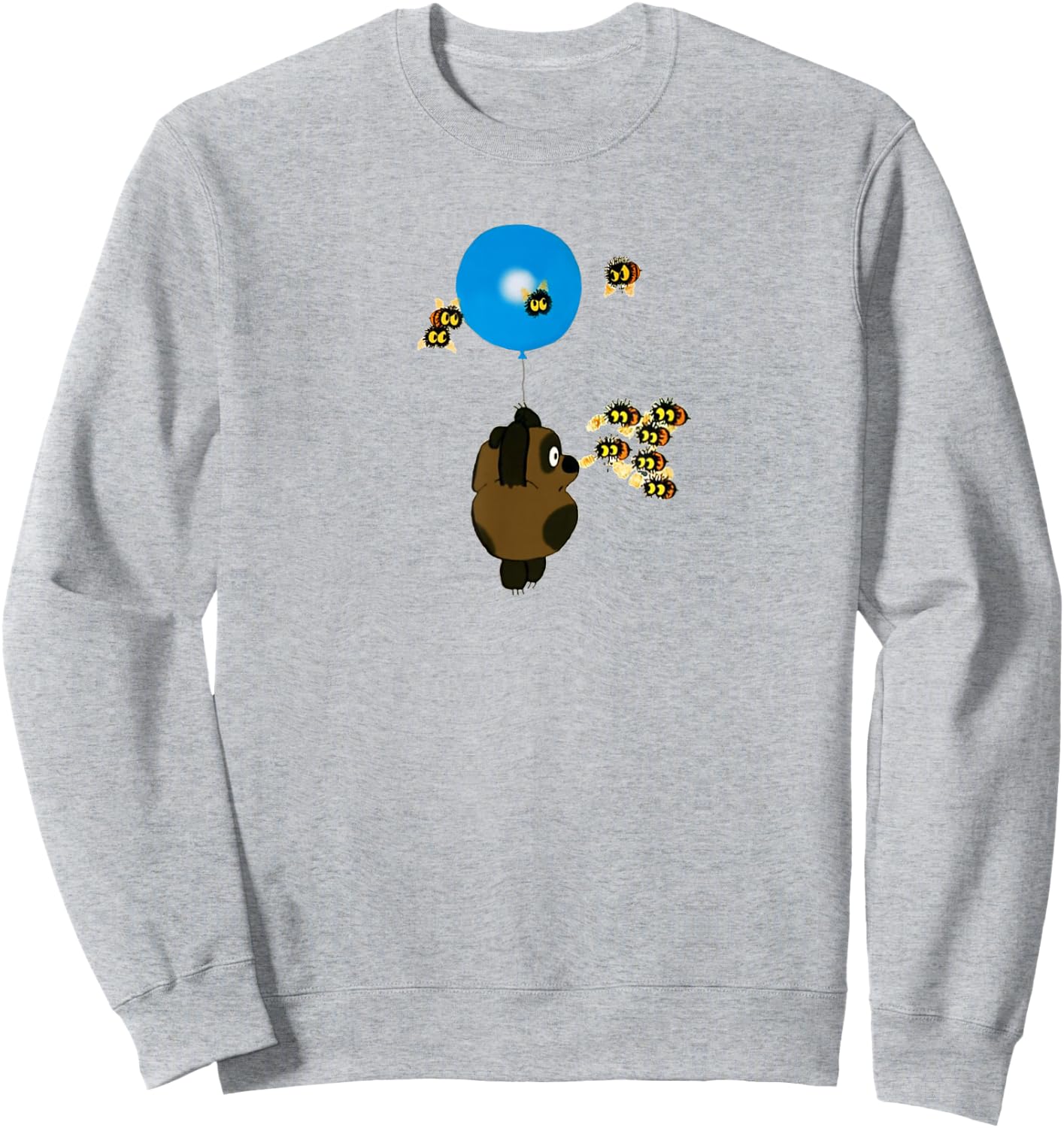 Funny Russian Vini Puh Sweatshirt - Sweatshirt | Ash