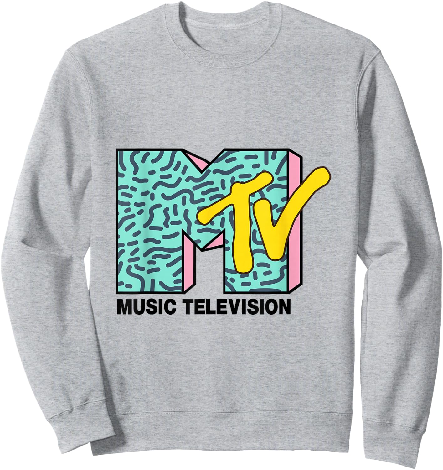 Classic Green And Pink MTV Logo T- Shirts Sweatshirt - Sweatshirt | Ash