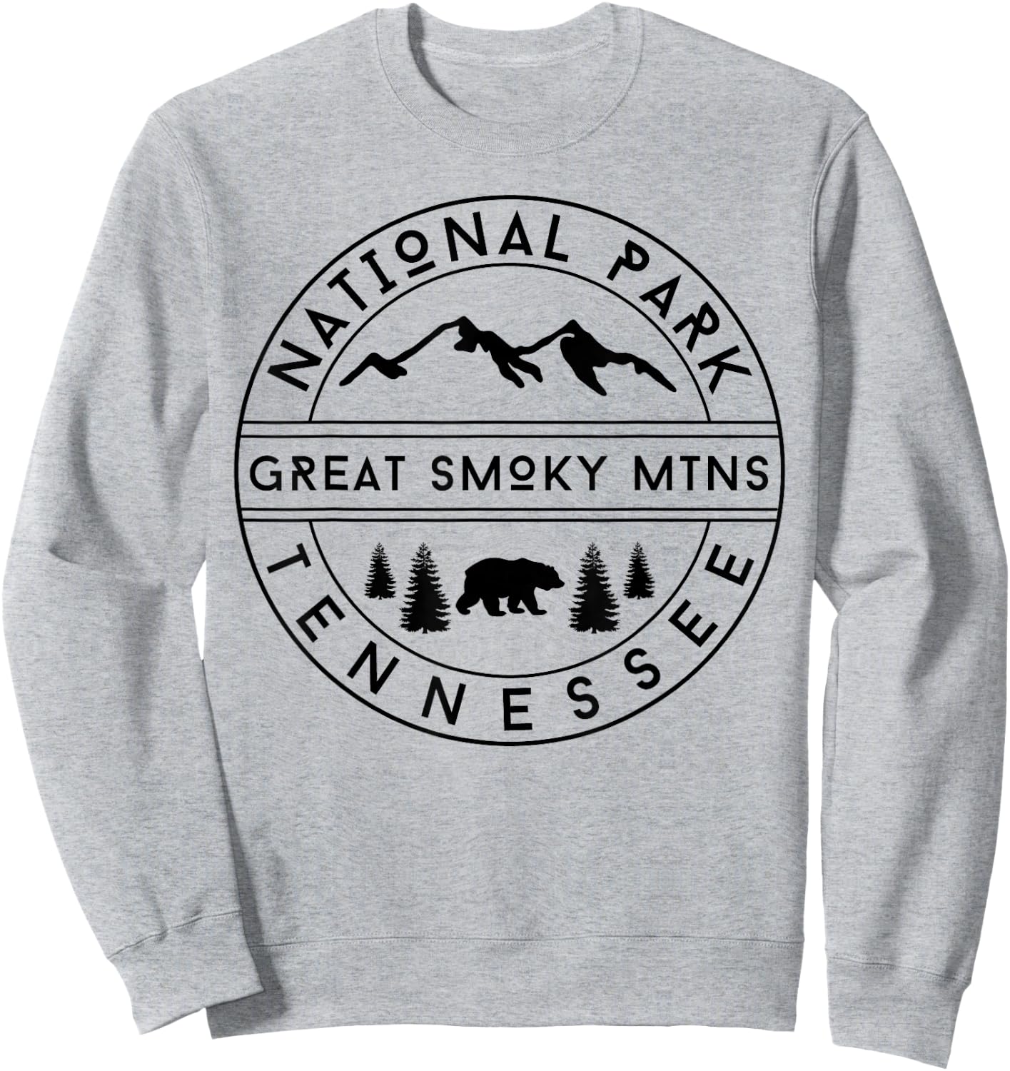 Smoky Mountains National Park Sweatshirt - Sweatshirt | Ash