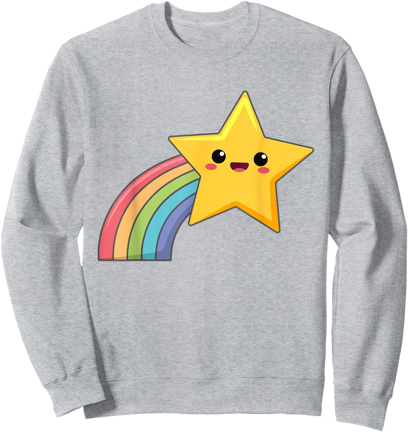Shooting Rainbow Star Sweatshirt - Sweatshirt | Ash