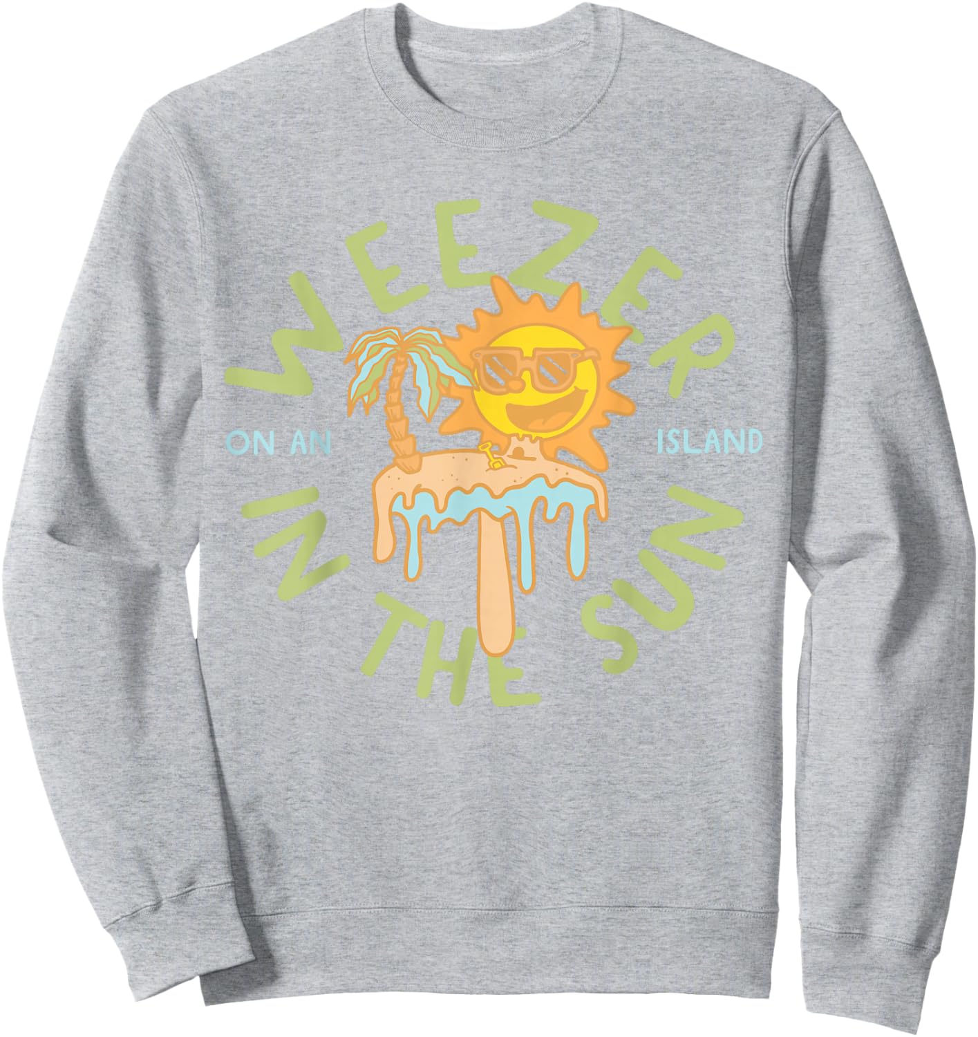 Weezer - On An Island In the Sun Sweatshirt - Sweatshirt | Ash